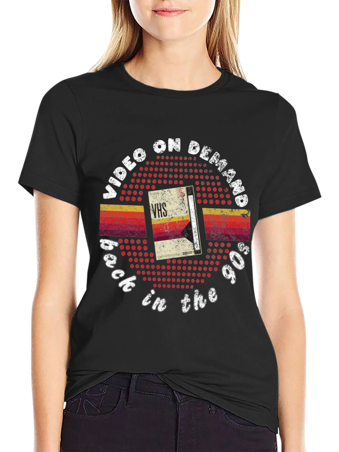 Video on Demand 90s Retro VHS Graphic Tee