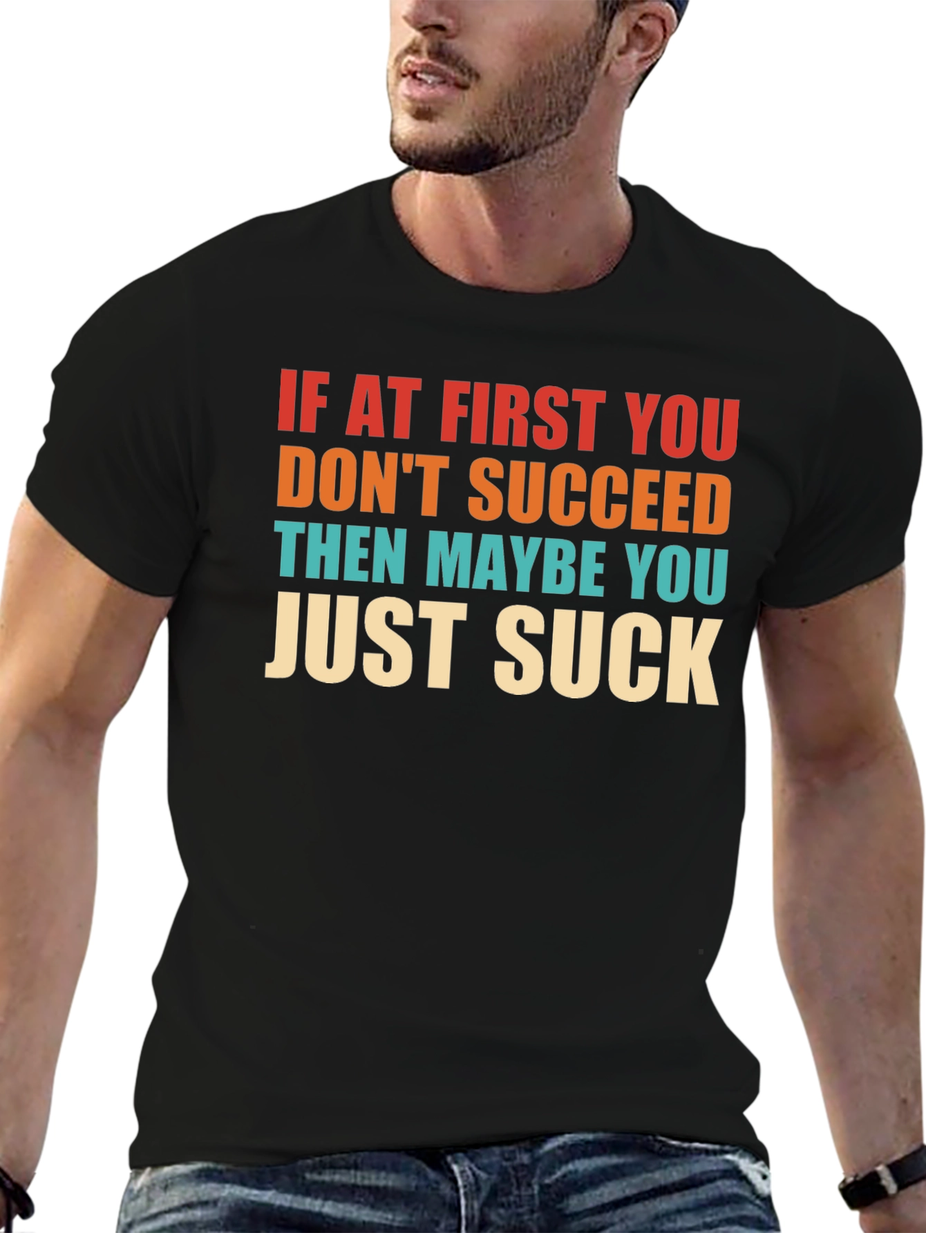 Funny Sarcastic Graphic T-Shirt - Suck Edition