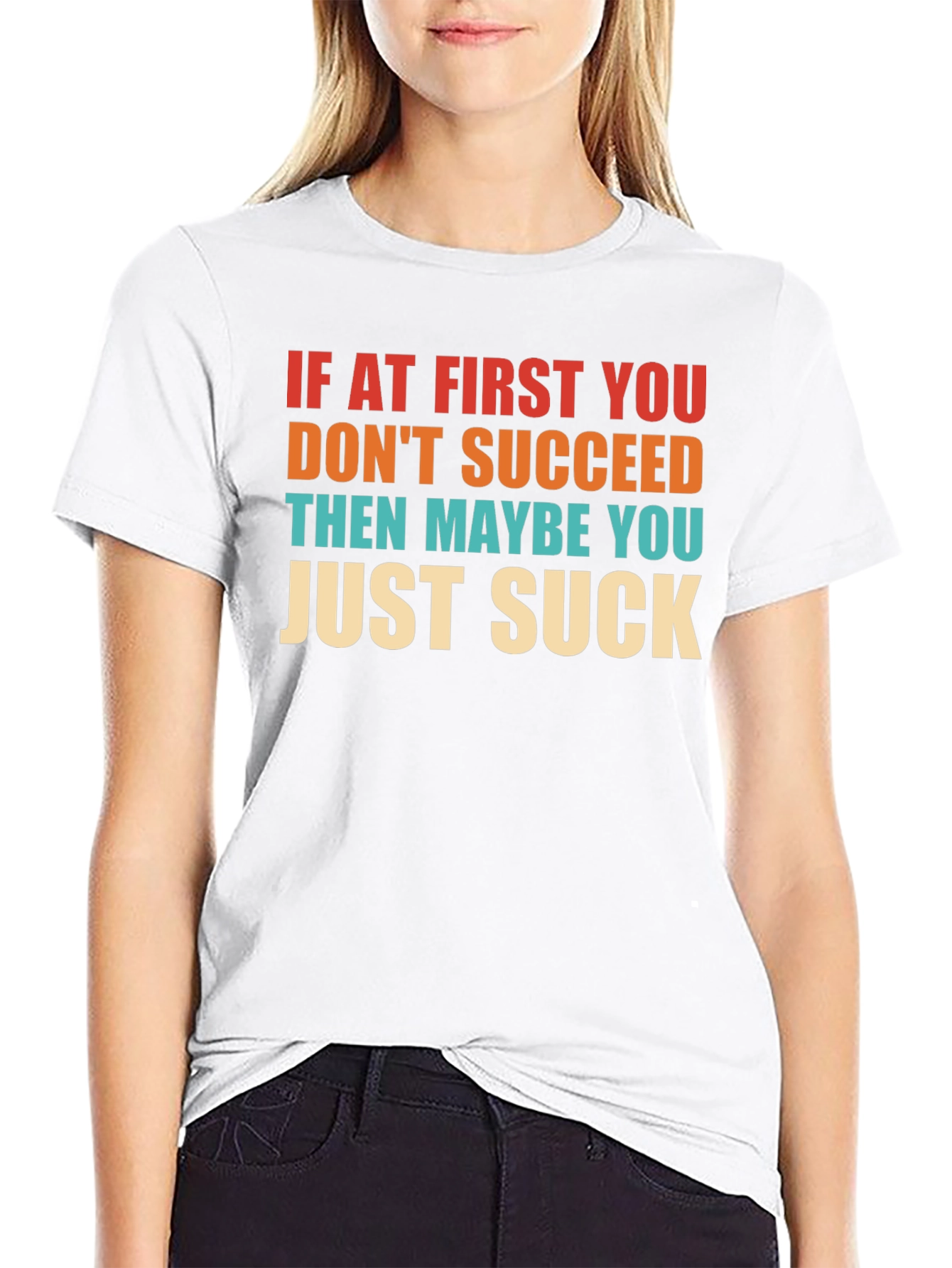 Funny Sarcastic Graphic T-Shirt - Suck Edition