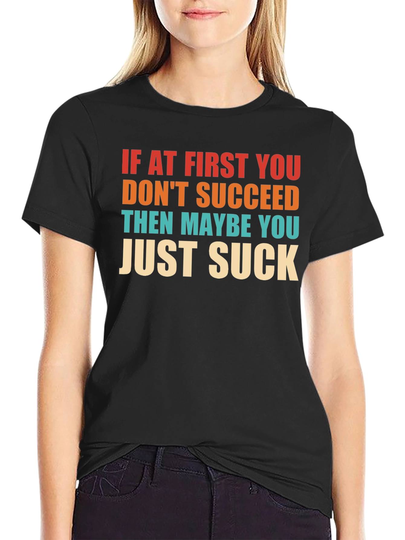 Funny Sarcastic Graphic T-Shirt - Suck Edition