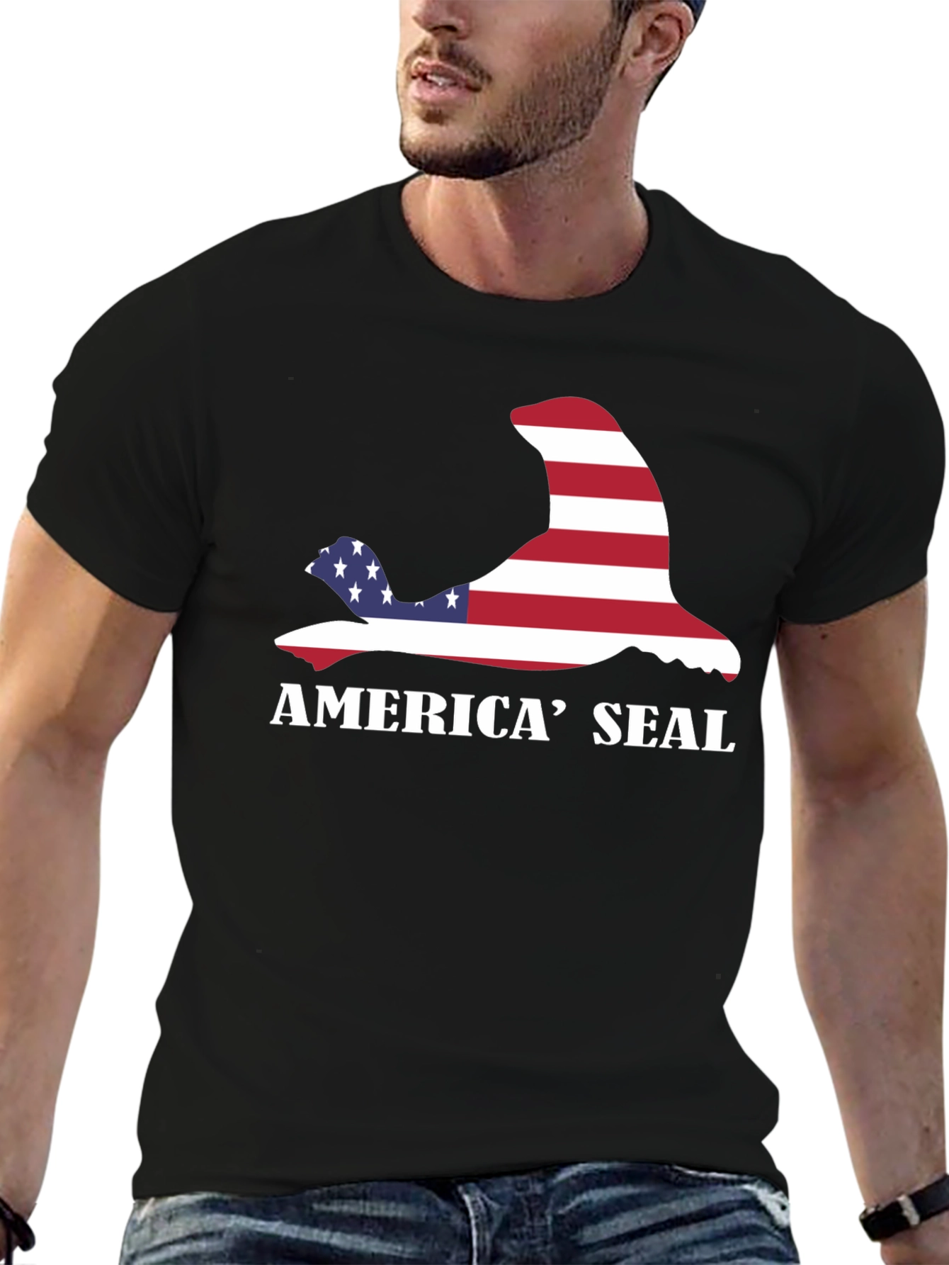 America Seal T-Shirt - Patriotic Design