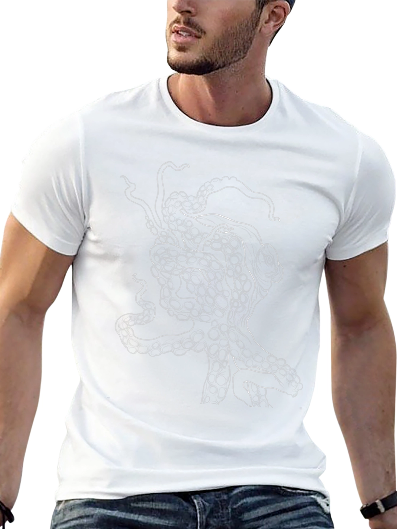 Tentacle Graphic Tee - Unique Kraken Design