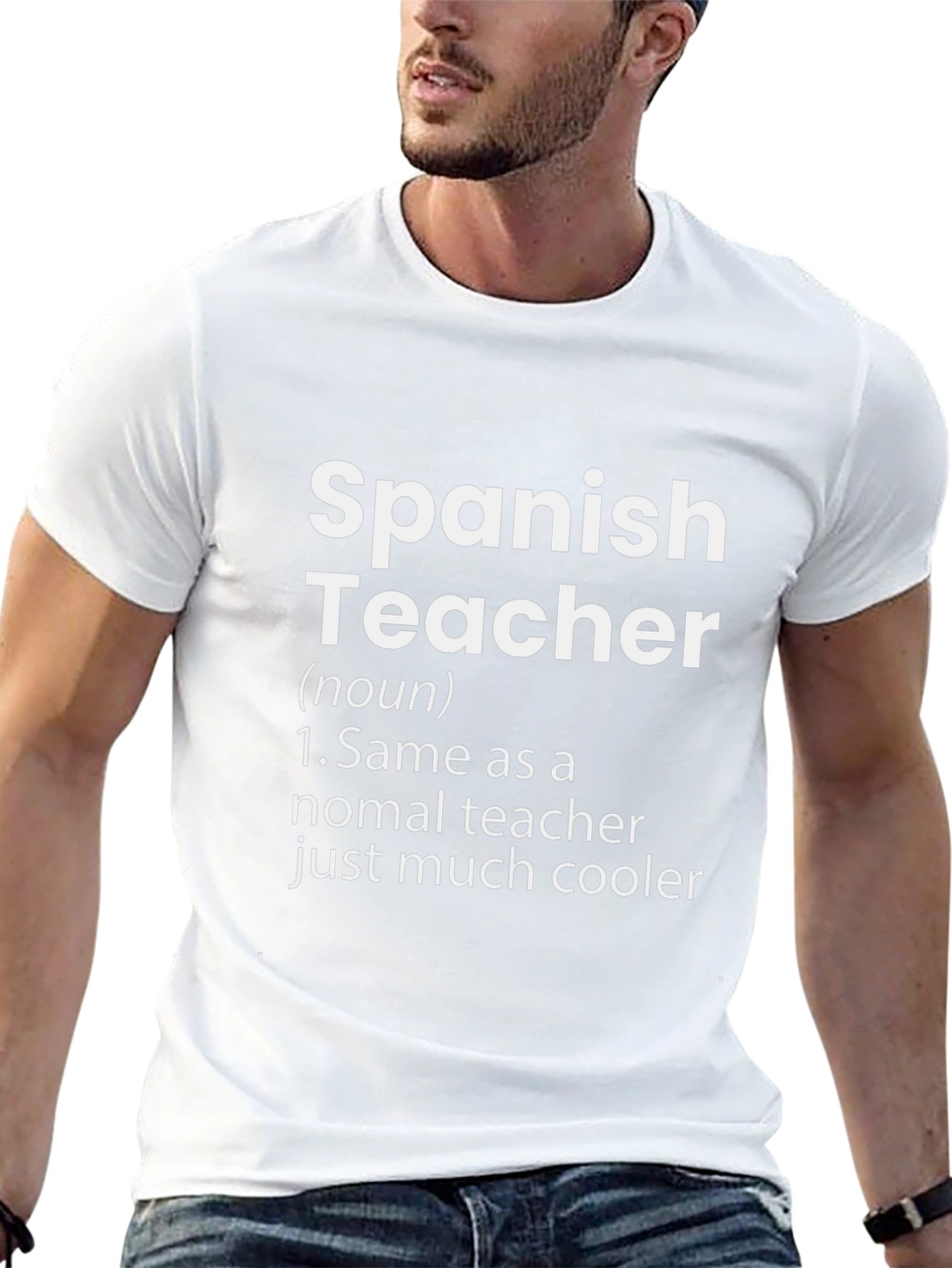 Funny Spanish Teacher Definition Black T-Shirt