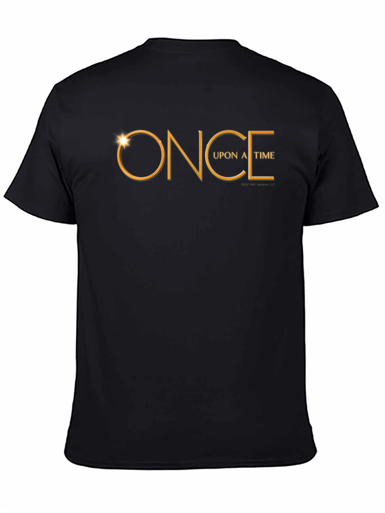 Once Upon A Time Gold Logo Black T-Shirt