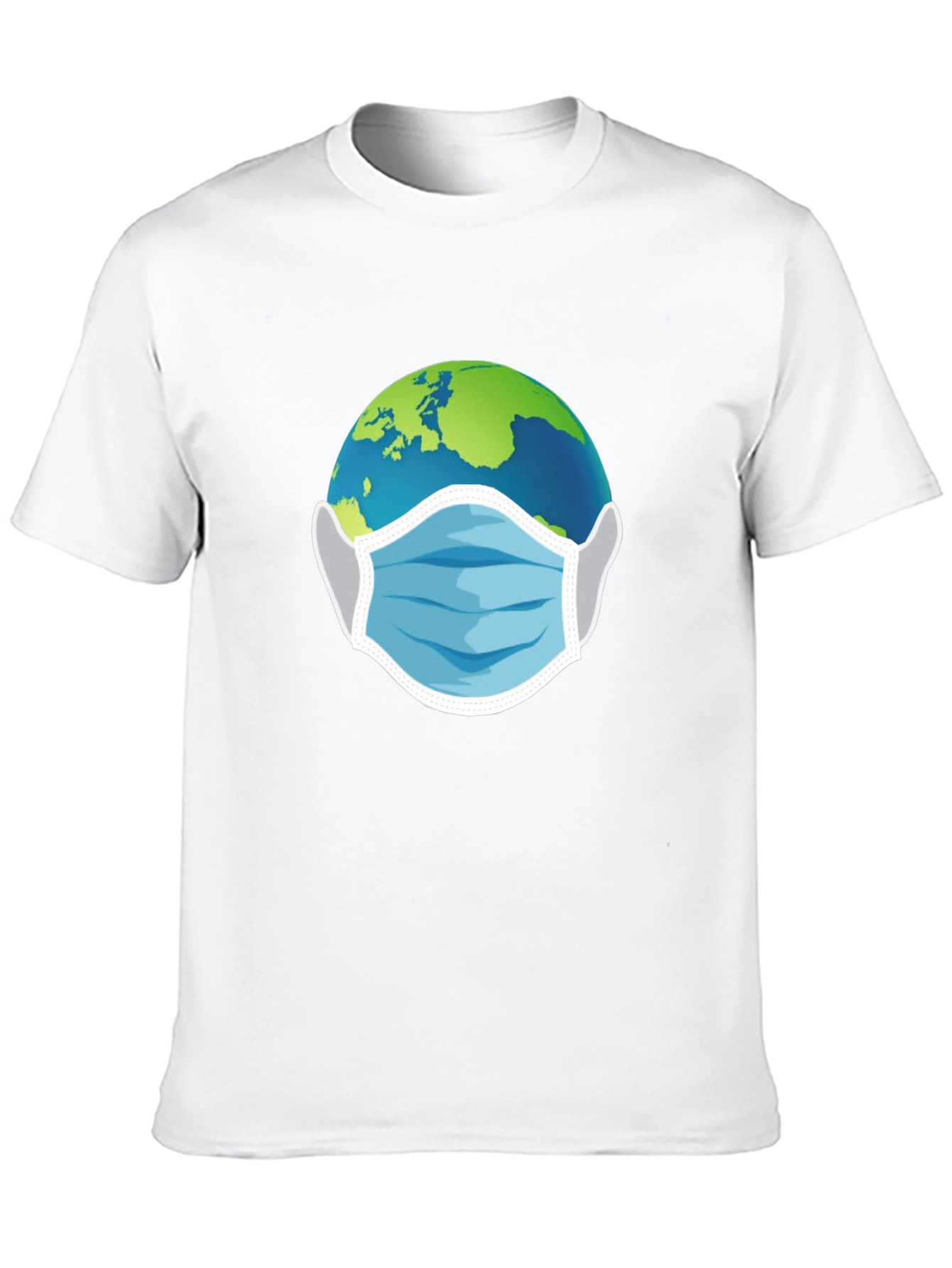Earth With Mask Graphic Tee