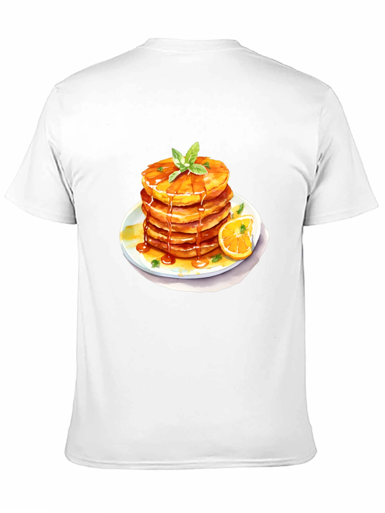 Pancake Stack Graphic Tee - Breakfast Lovers Black T-Shirt