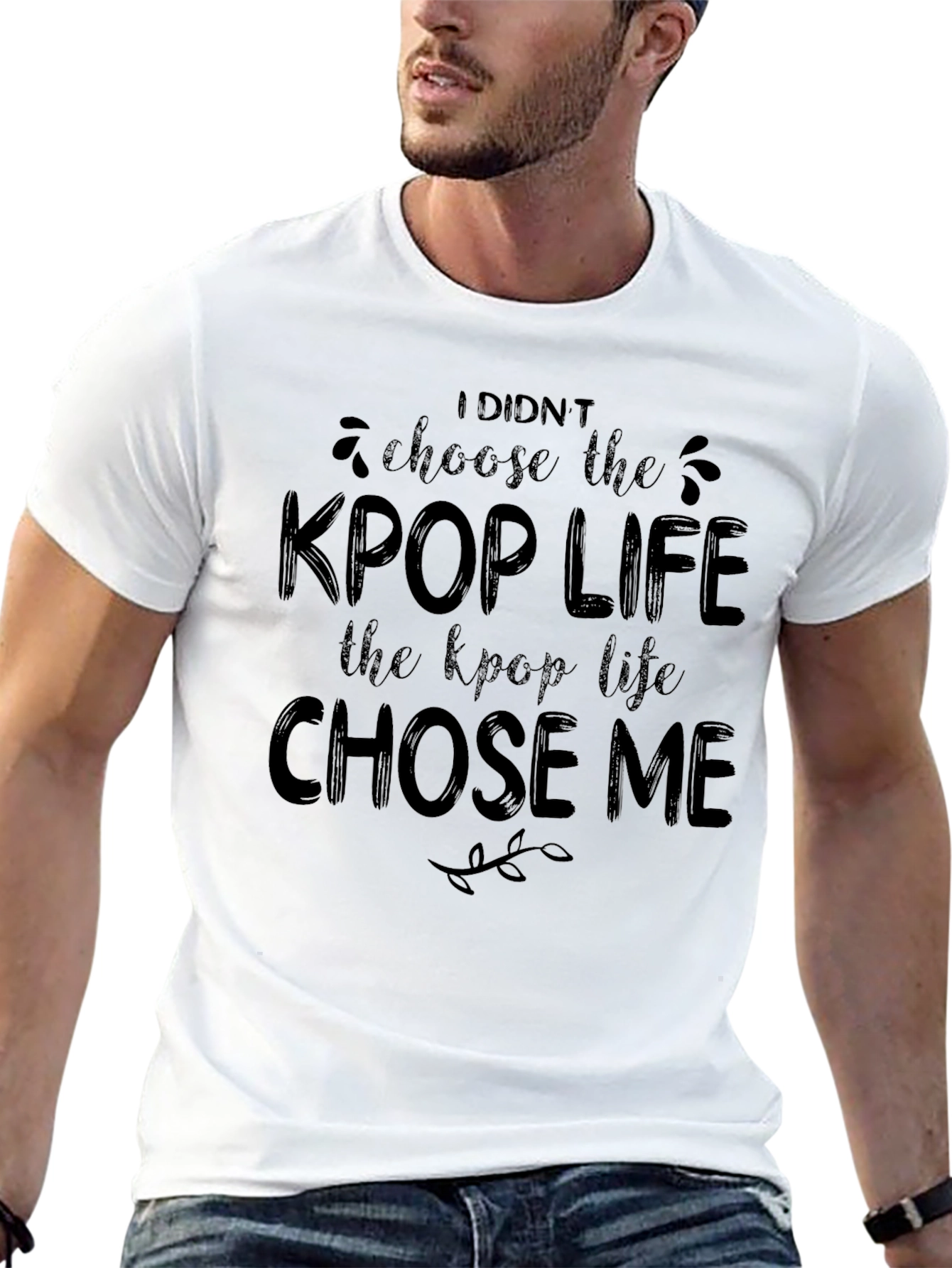 KPop Life Chose Me Black T-Shirt