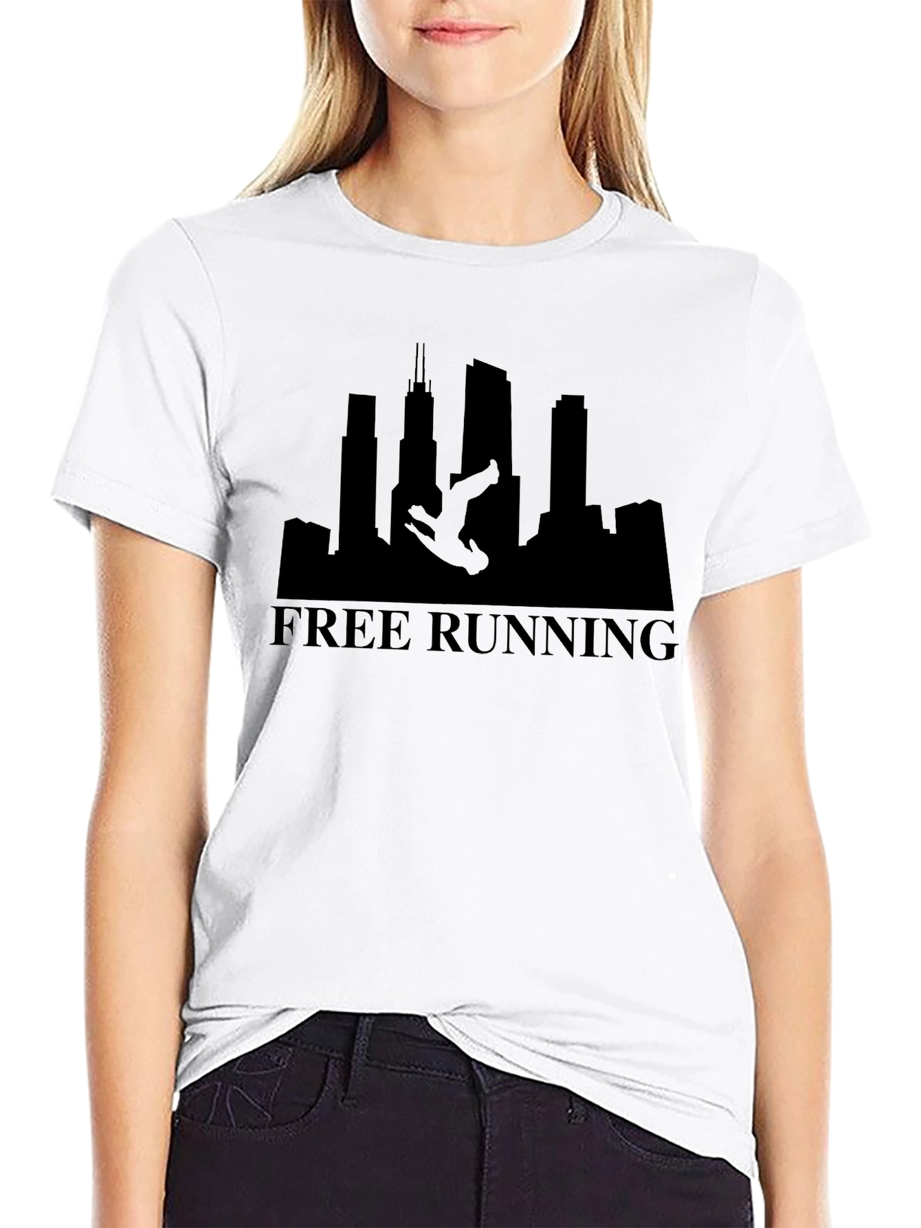 Free Running Black T-Shirt - Urban Style