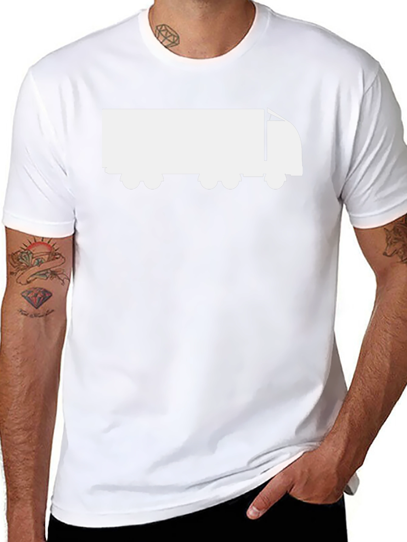 Truck Graphic Tee - Classic Black Cotton Comfort