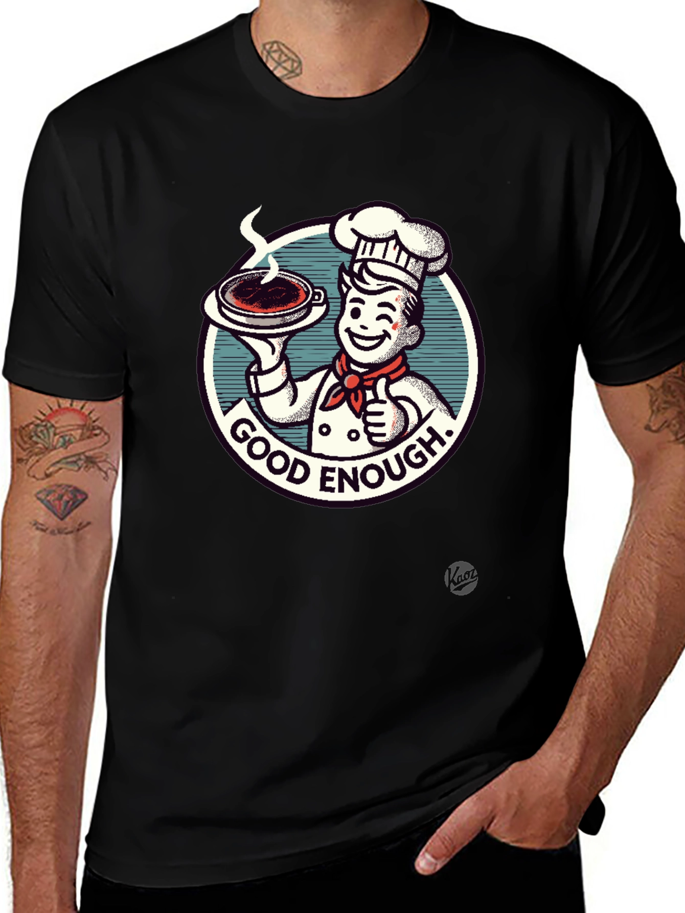 Good Enough Chef Graphic Tee - Premium Cotton