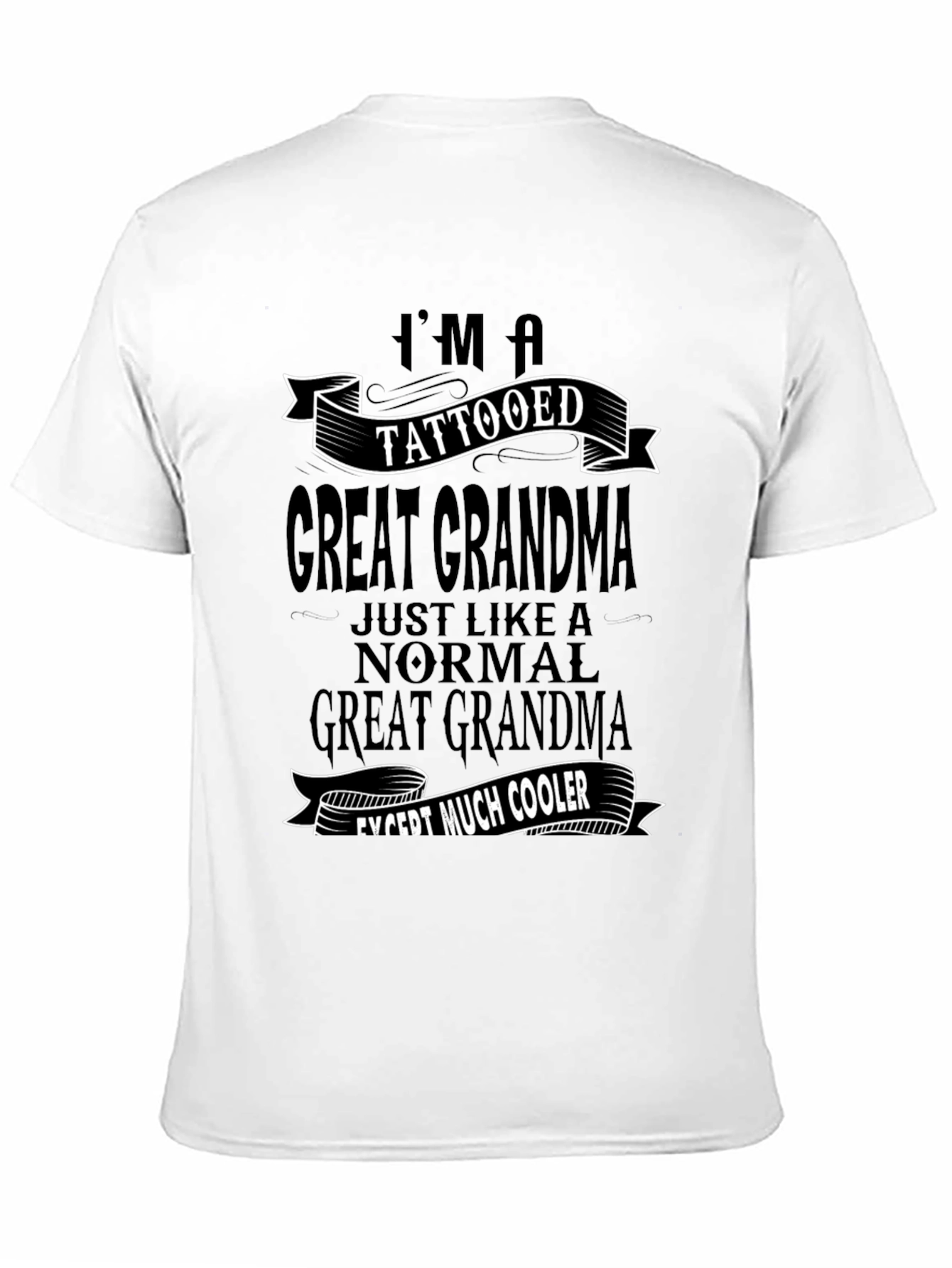 Tattooed Great Grandma Graphic Tee - Cool Grandma Shirt