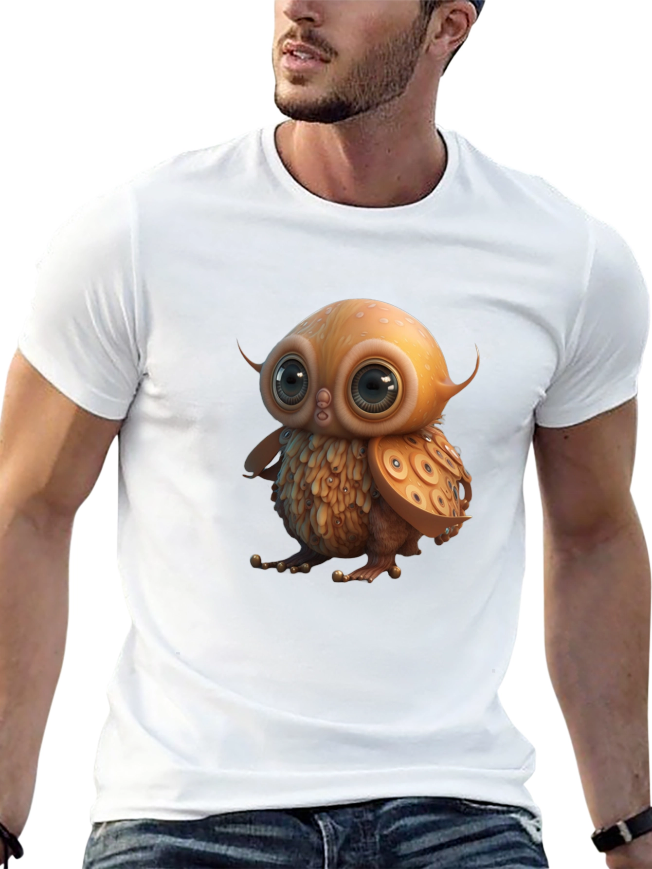 Cute Owl Graphic T-Shirt - Soft Cotton Tee