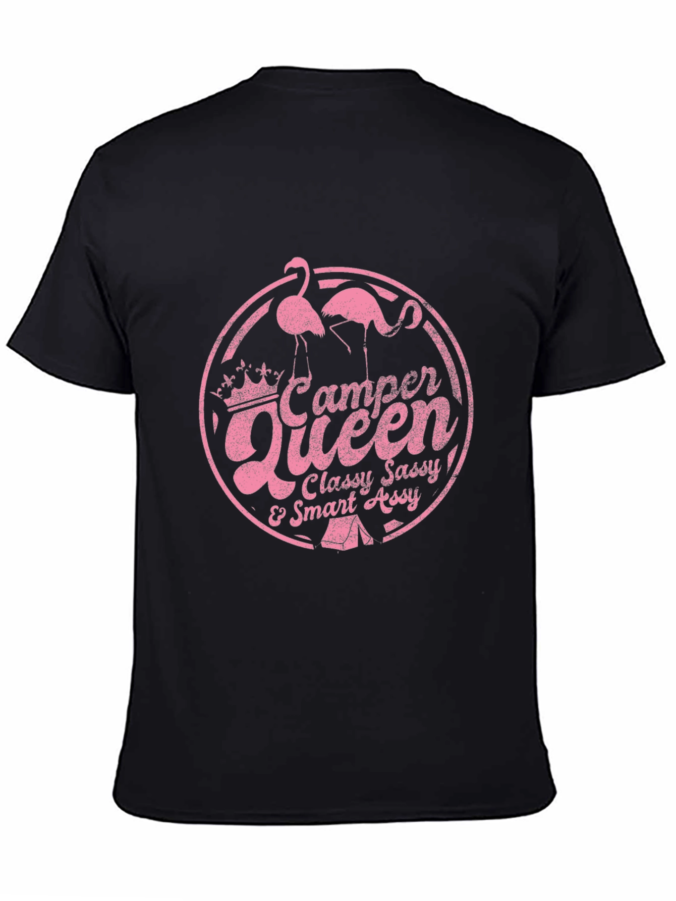 Camper Queen Black Graphic T-Shirt