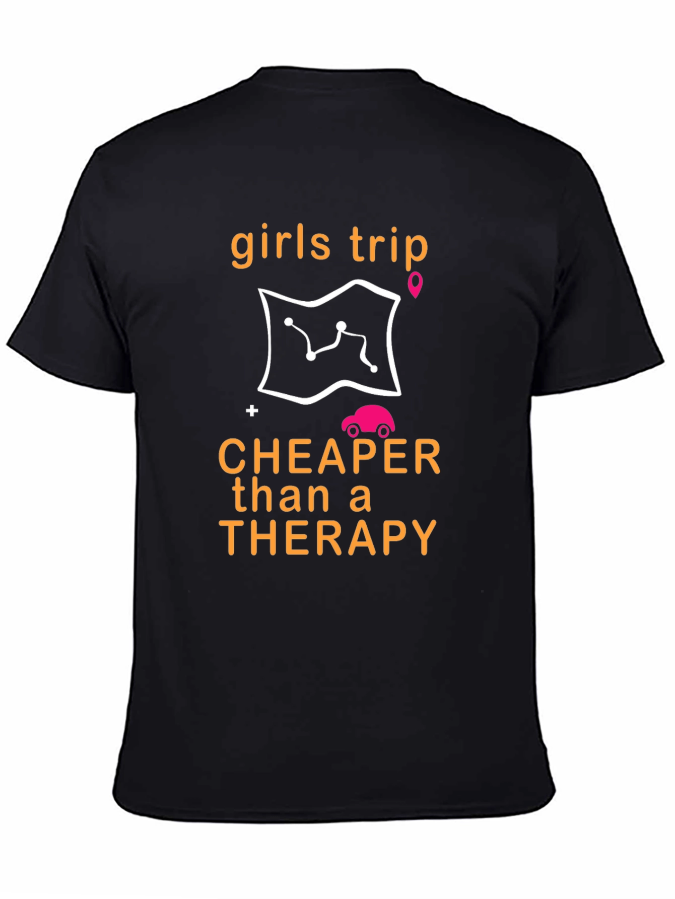 Girls Trip Cheaper Than Therapy Black T-Shirt