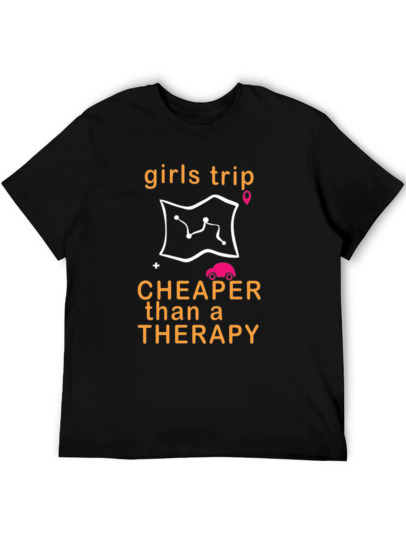Girls Trip Cheaper Than Therapy Black T-Shirt