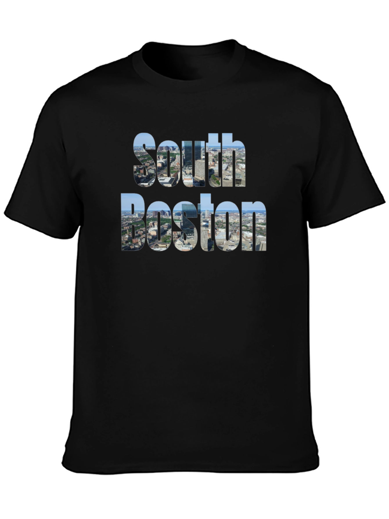 South Boston Skyline Graphic T-Shirt