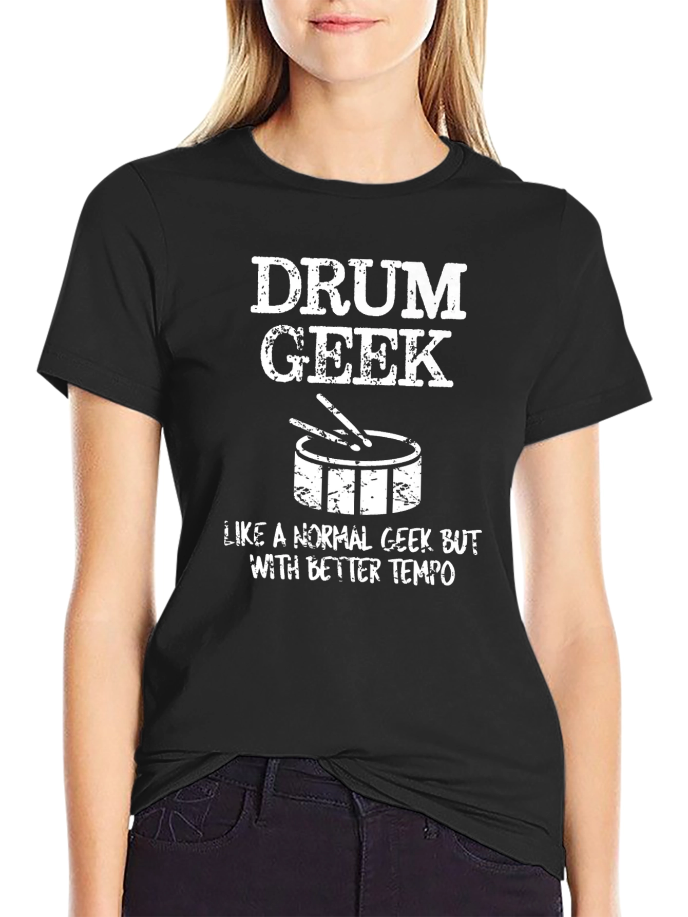 Drum Geek T-Shirt - Funny Musician Tee