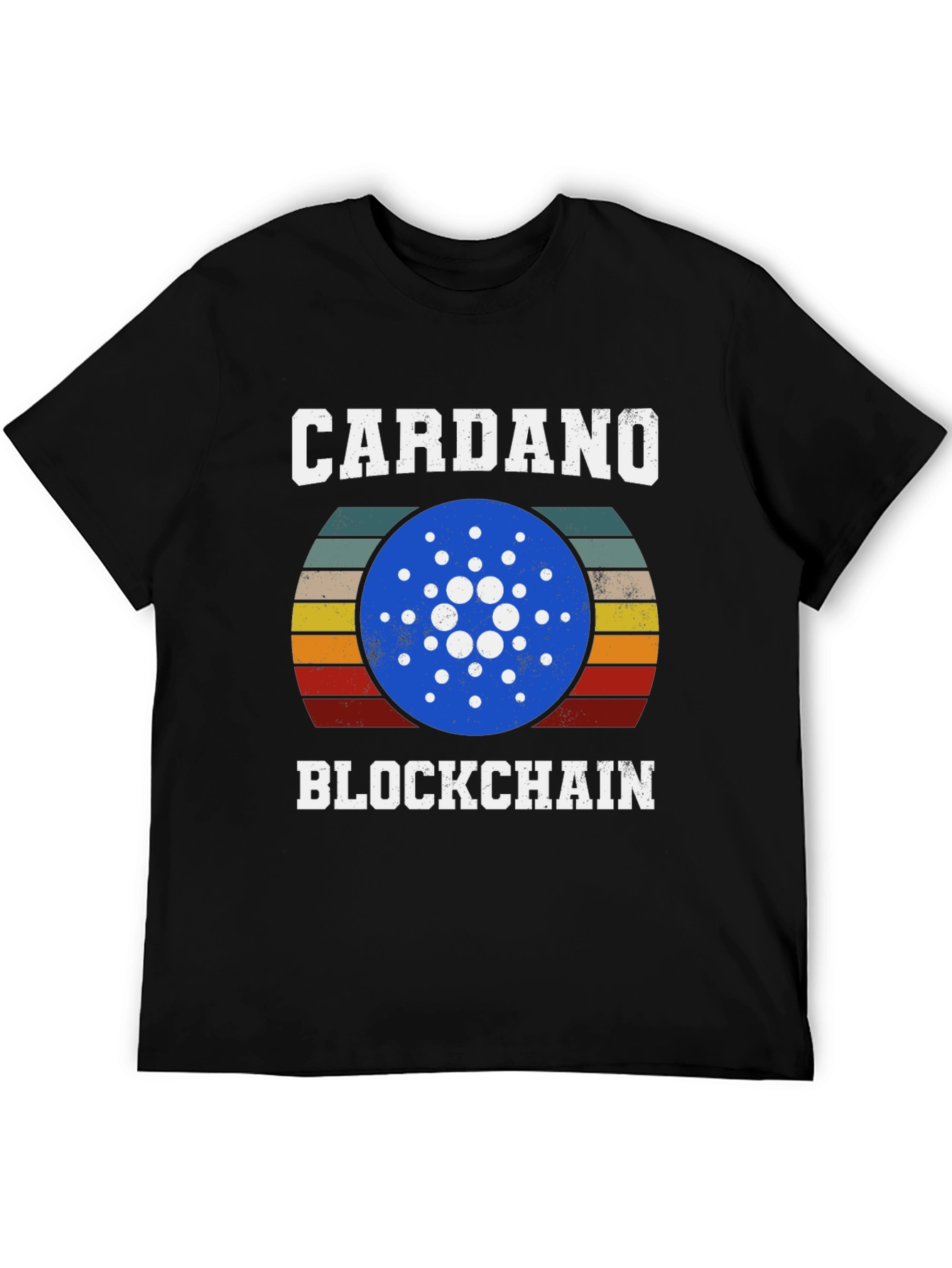 Cardano Blockchain Crypto T-Shirt Retro Design