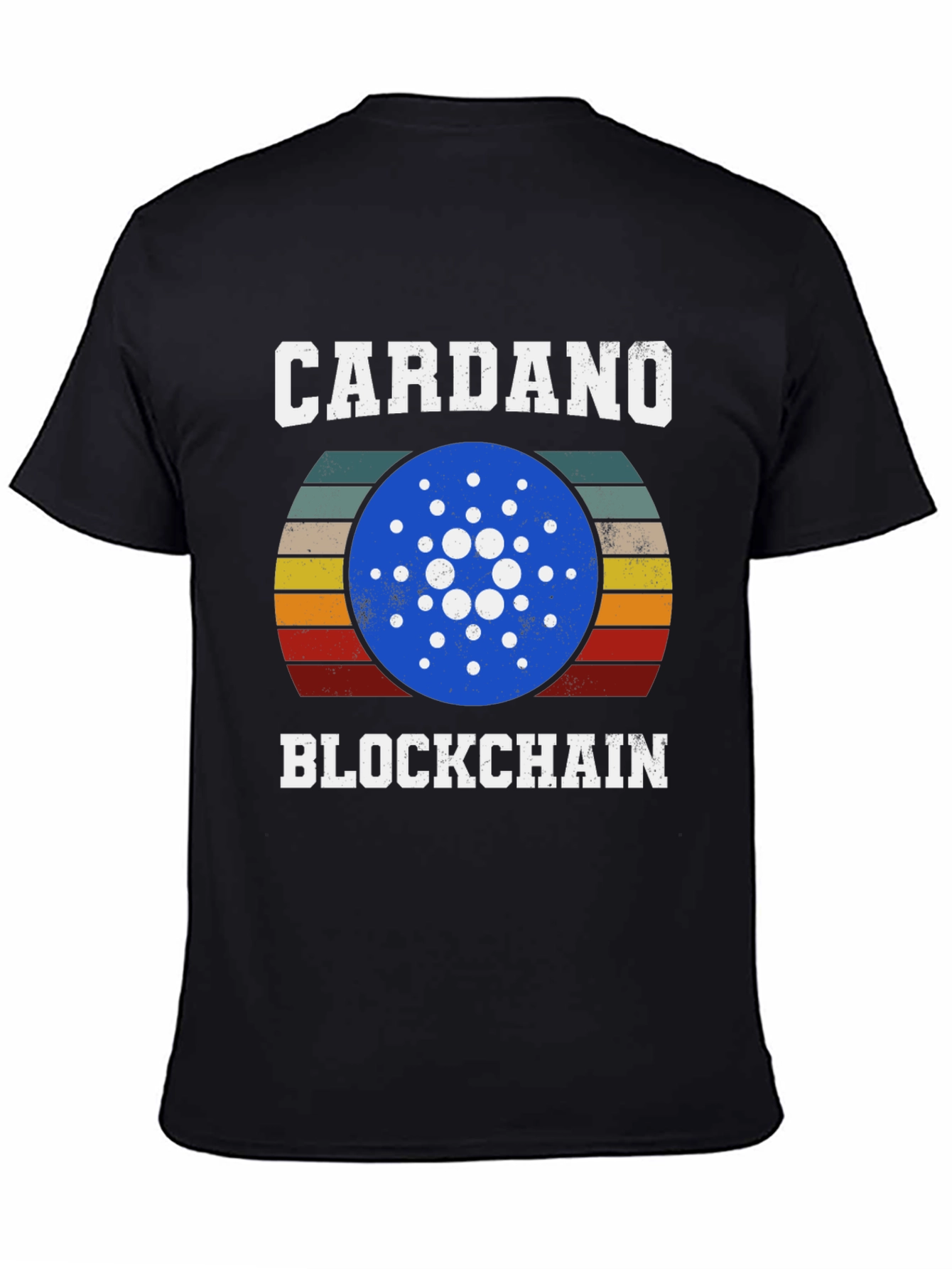 Cardano Blockchain Crypto T-Shirt Retro Design