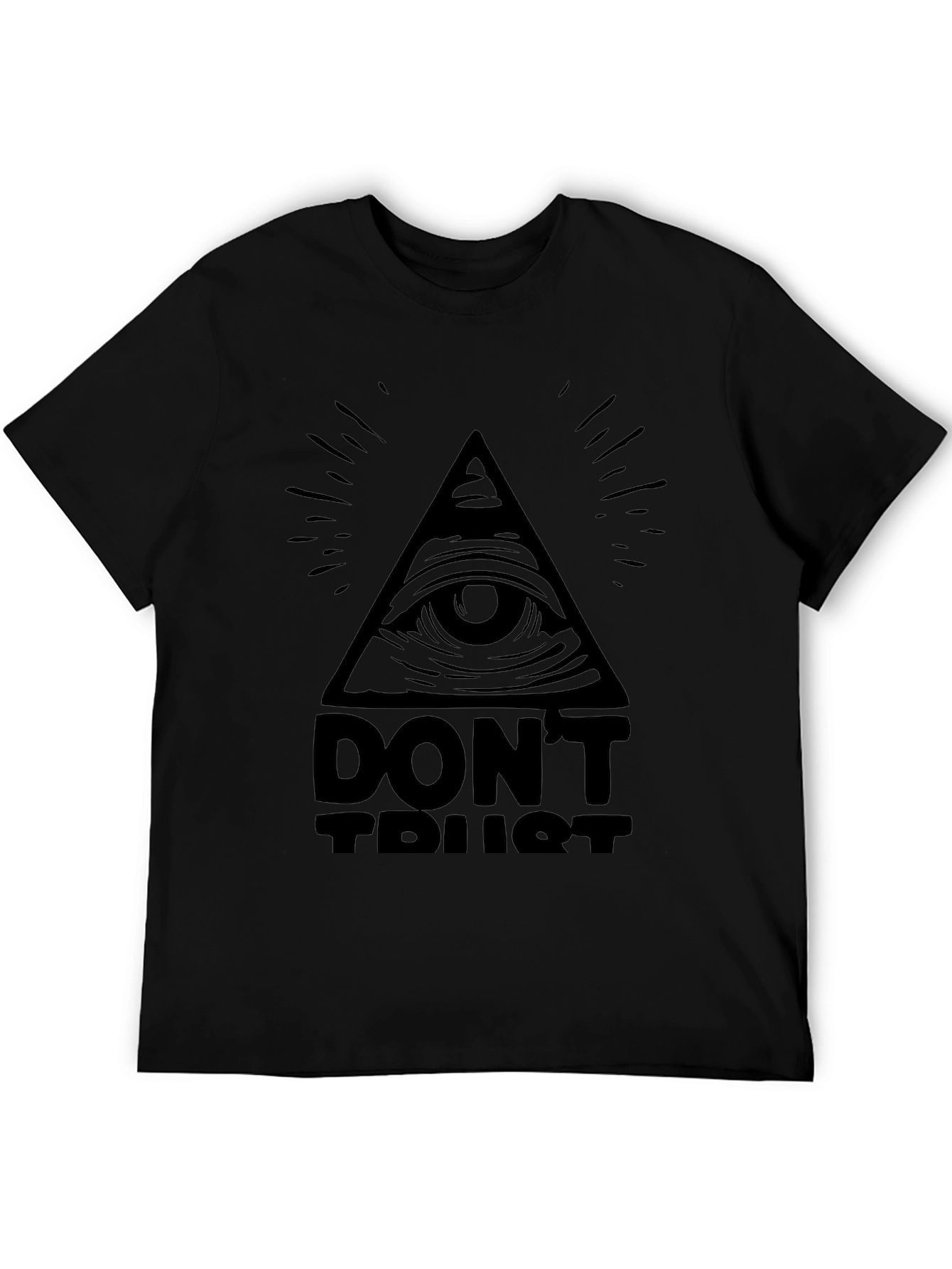 All-Seeing Eye Graphic Tee - Conspiracy Black T-Shirt