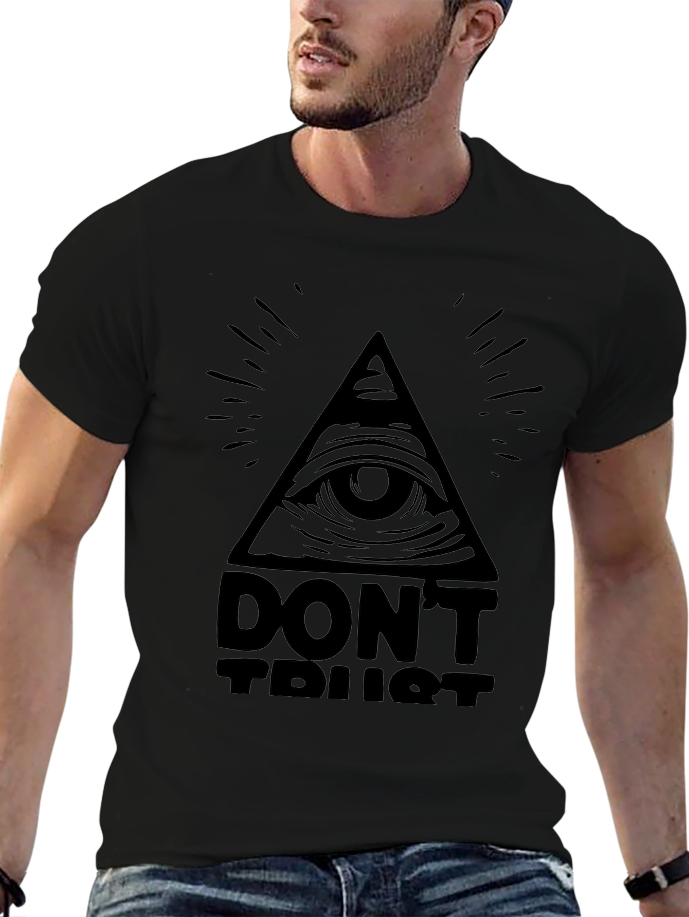 All-Seeing Eye Graphic Tee - Conspiracy Black T-Shirt
