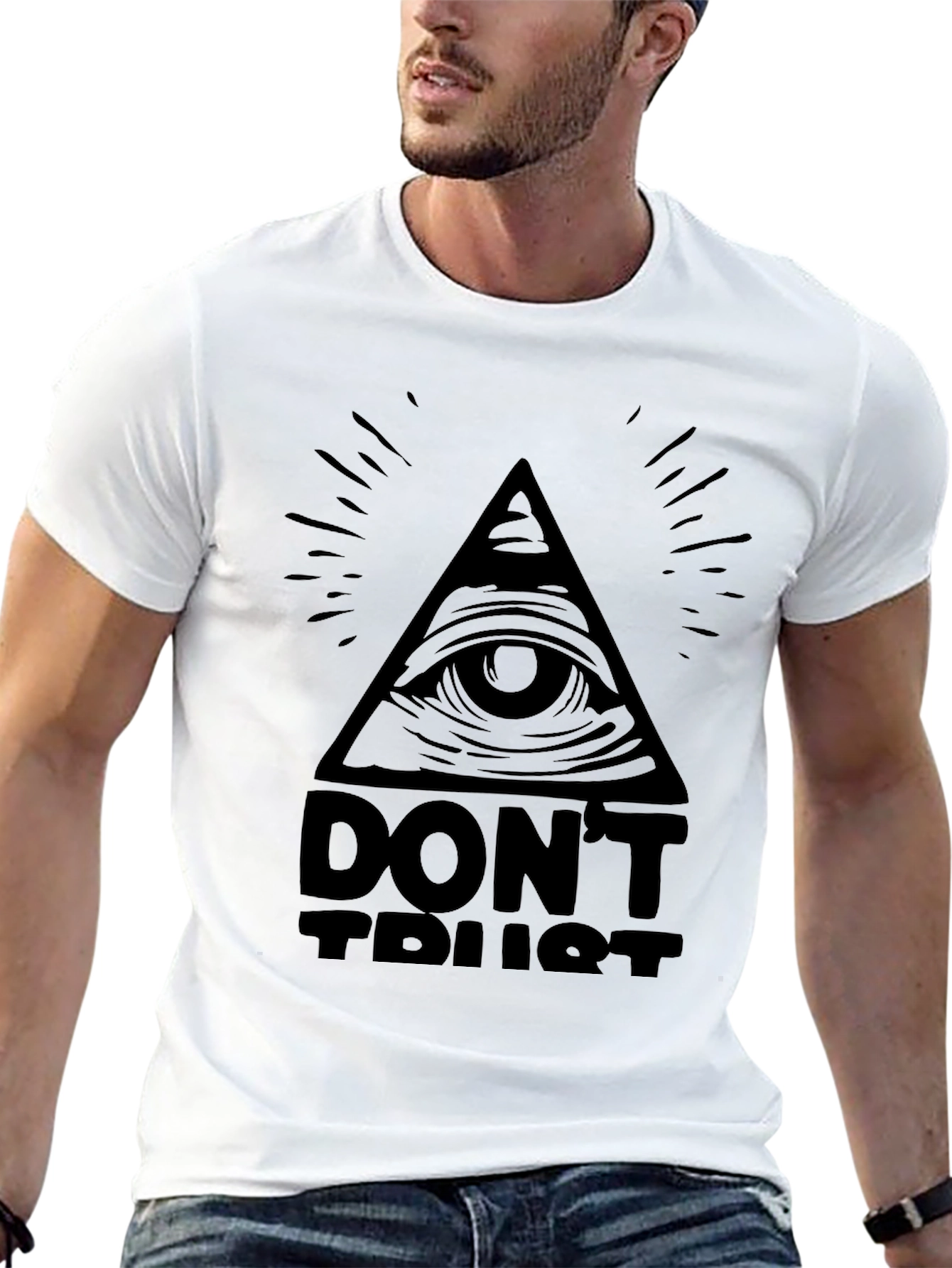 All-Seeing Eye Graphic Tee - Conspiracy Black T-Shirt