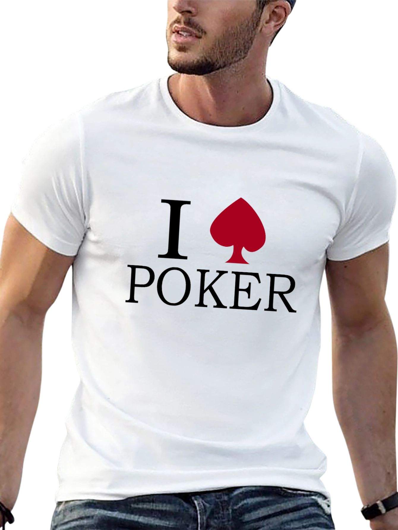 I Heart Poker T-Shirt - Spade Design