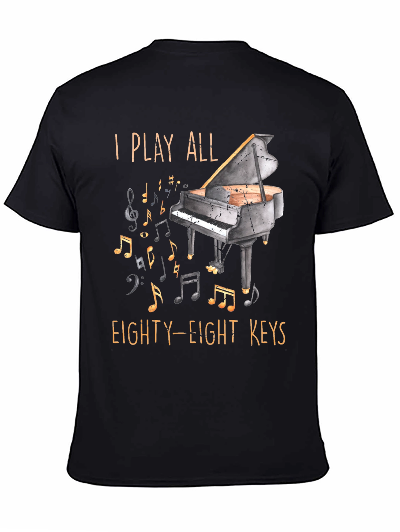 Piano Player Graphic T-Shirt - 88 Keys
