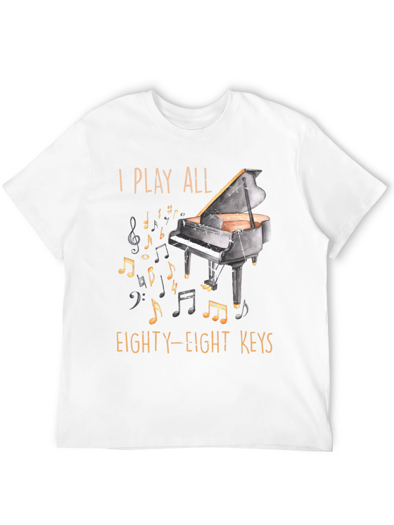 Piano Player Graphic T-Shirt - 88 Keys