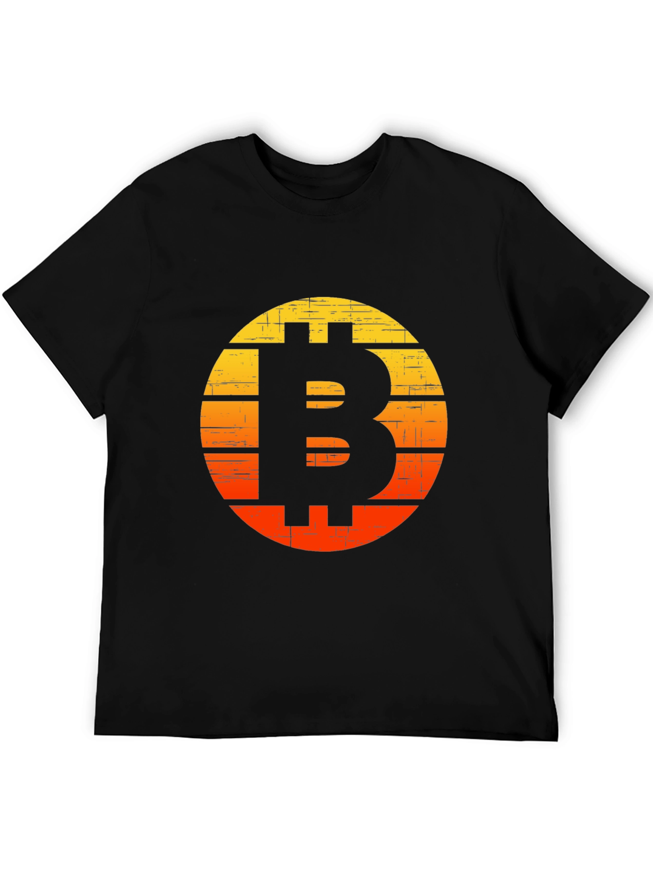 Bitcoin Sunset Graphic T-Shirt