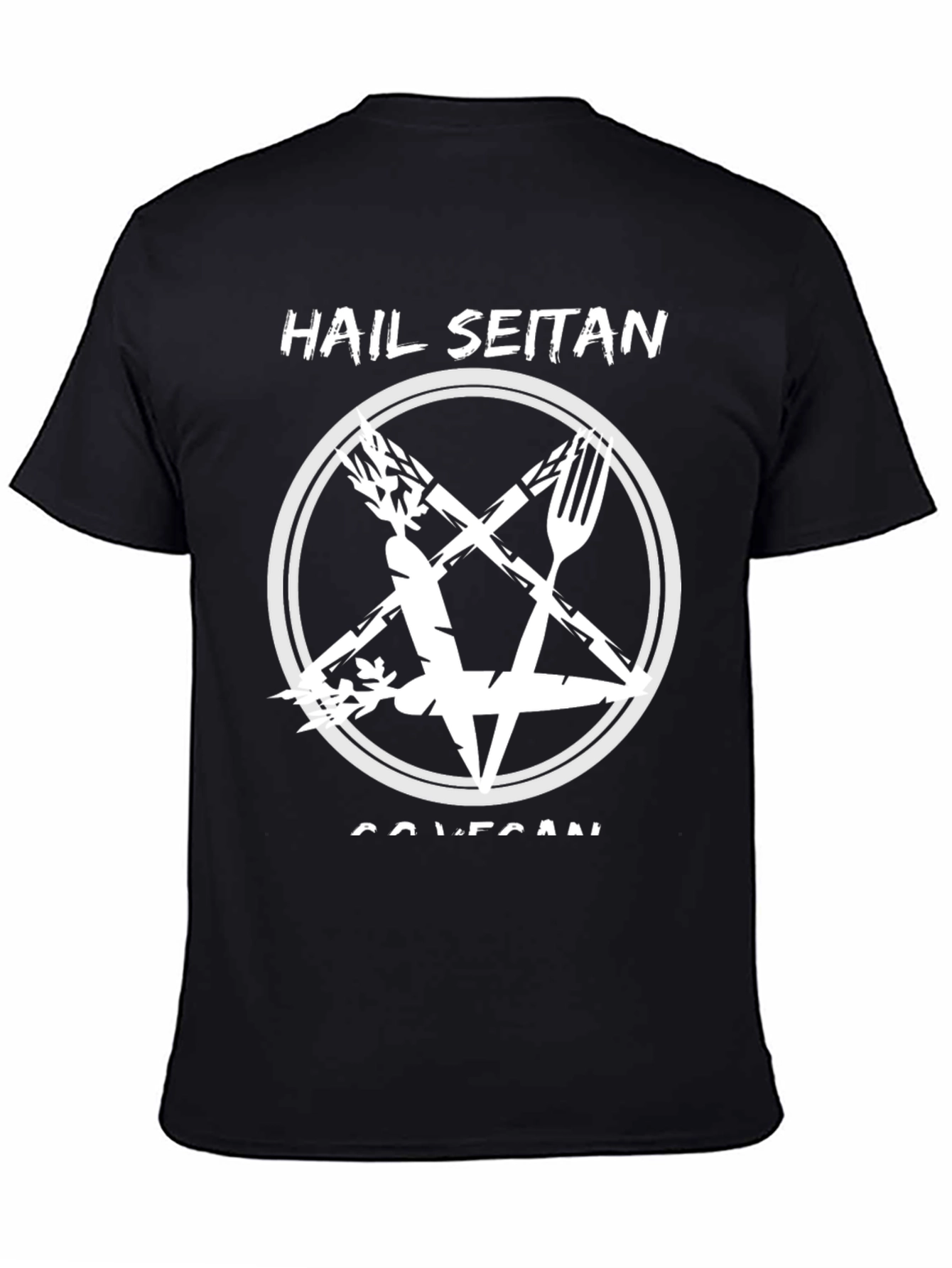 Hail Seitan Vegan T-Shirt - Funny Graphic Tee