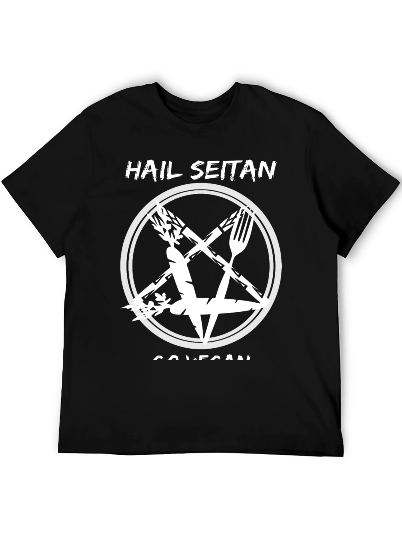 Hail Seitan Vegan T-Shirt - Funny Graphic Tee