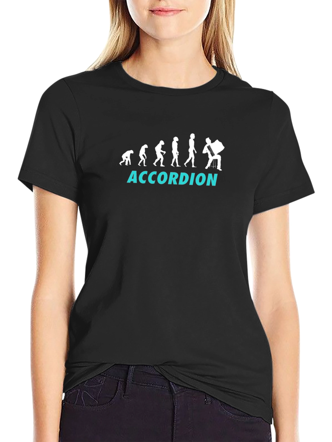 Accordion Evolution T-Shirt - Black