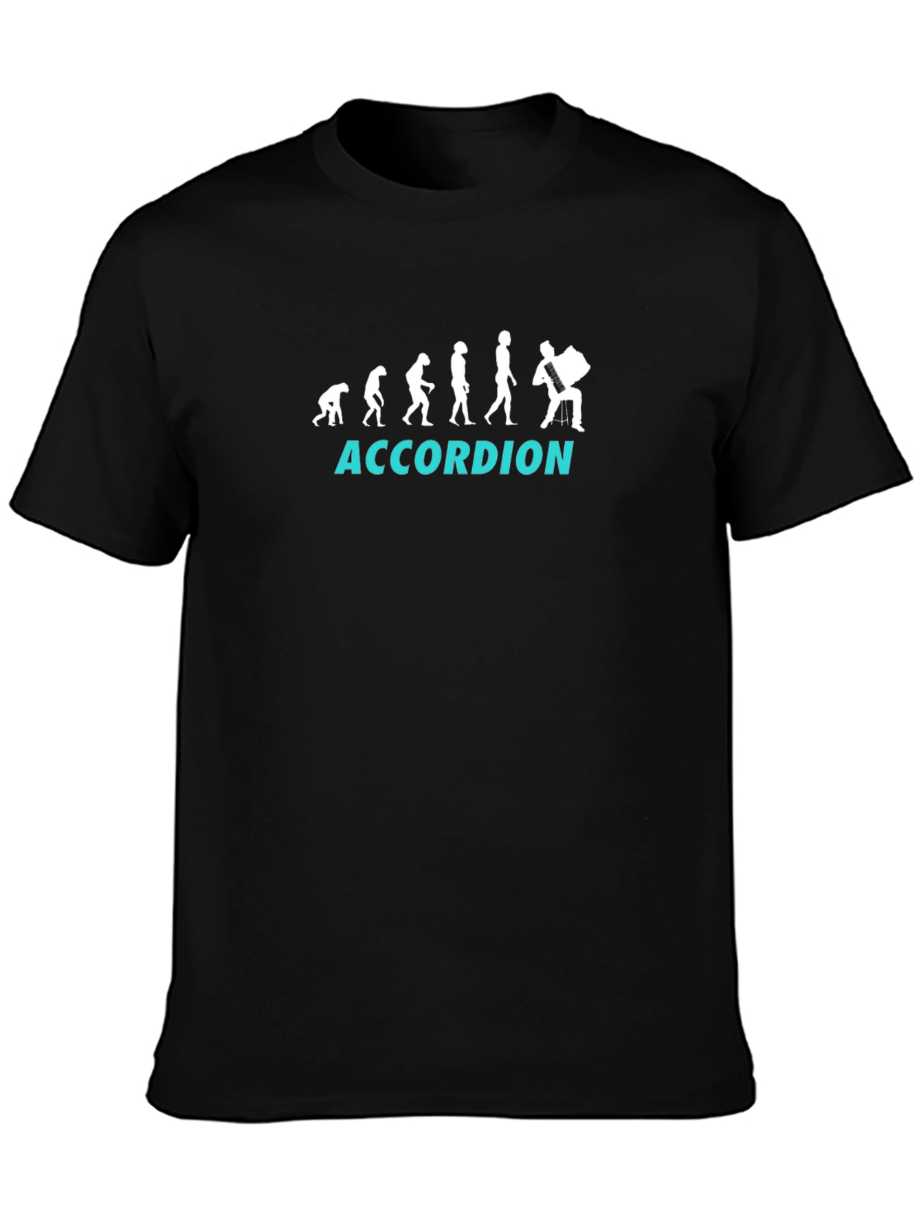 Accordion Evolution T-Shirt - Black