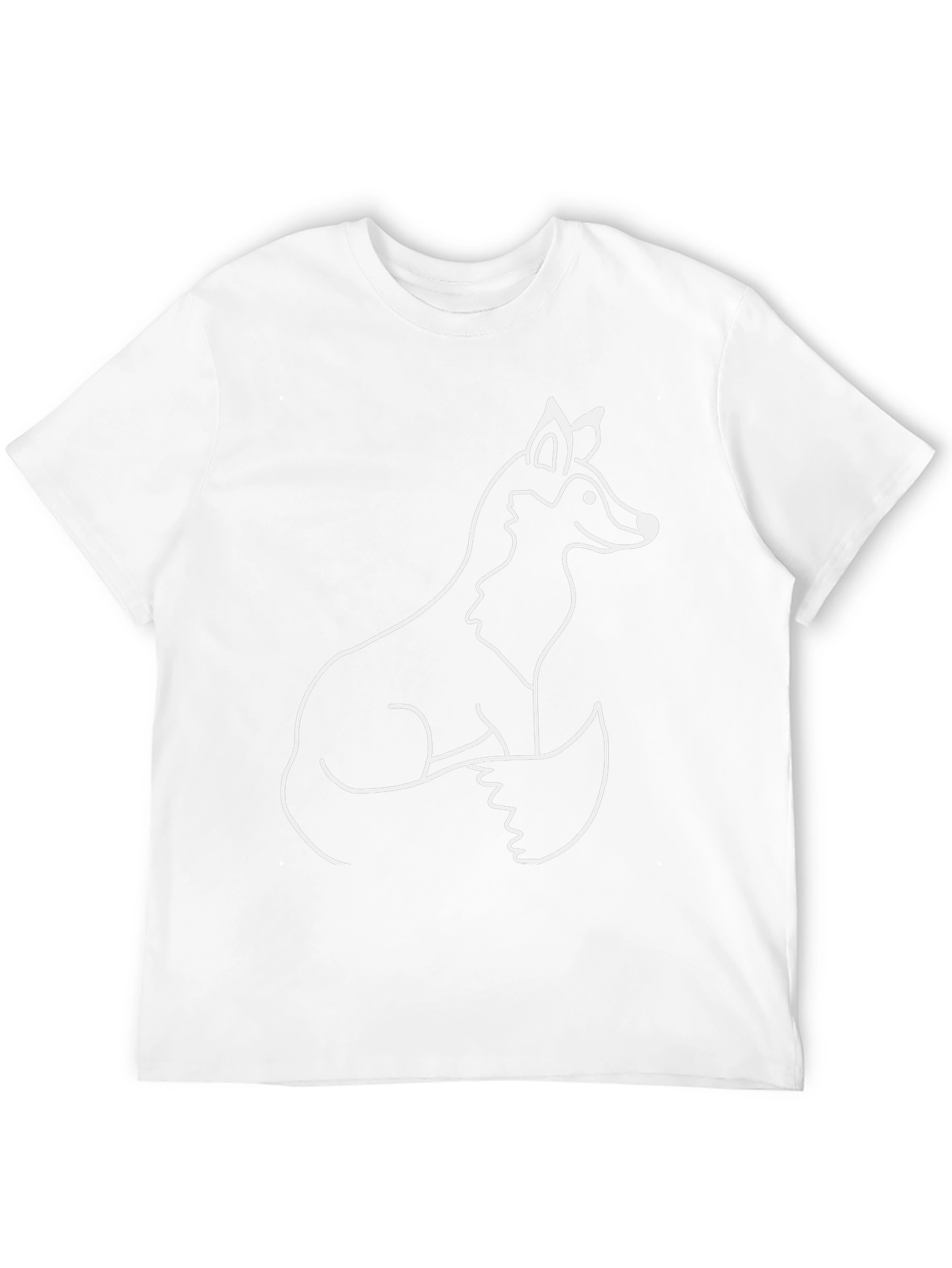 Fox Graphic Tee - Black Cotton Blend