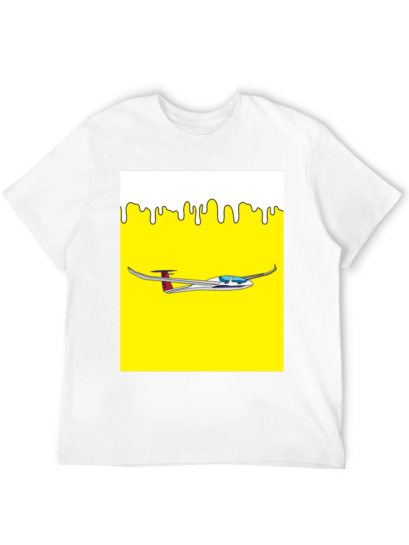 Glider Plane Graphic Tee - Aviation Enthusiast Shirt