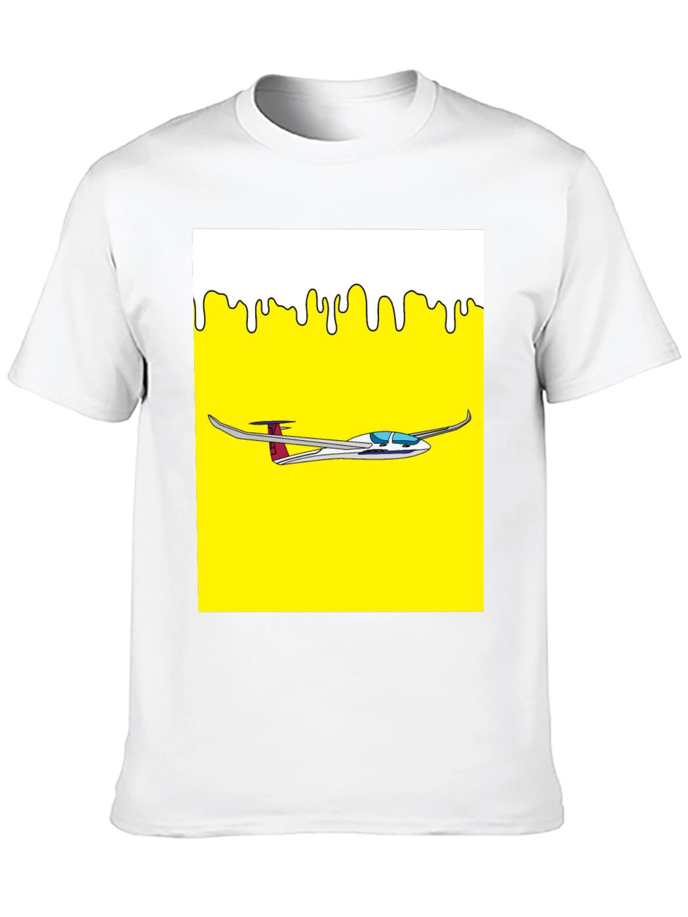 Glider Plane Graphic Tee - Aviation Enthusiast Shirt