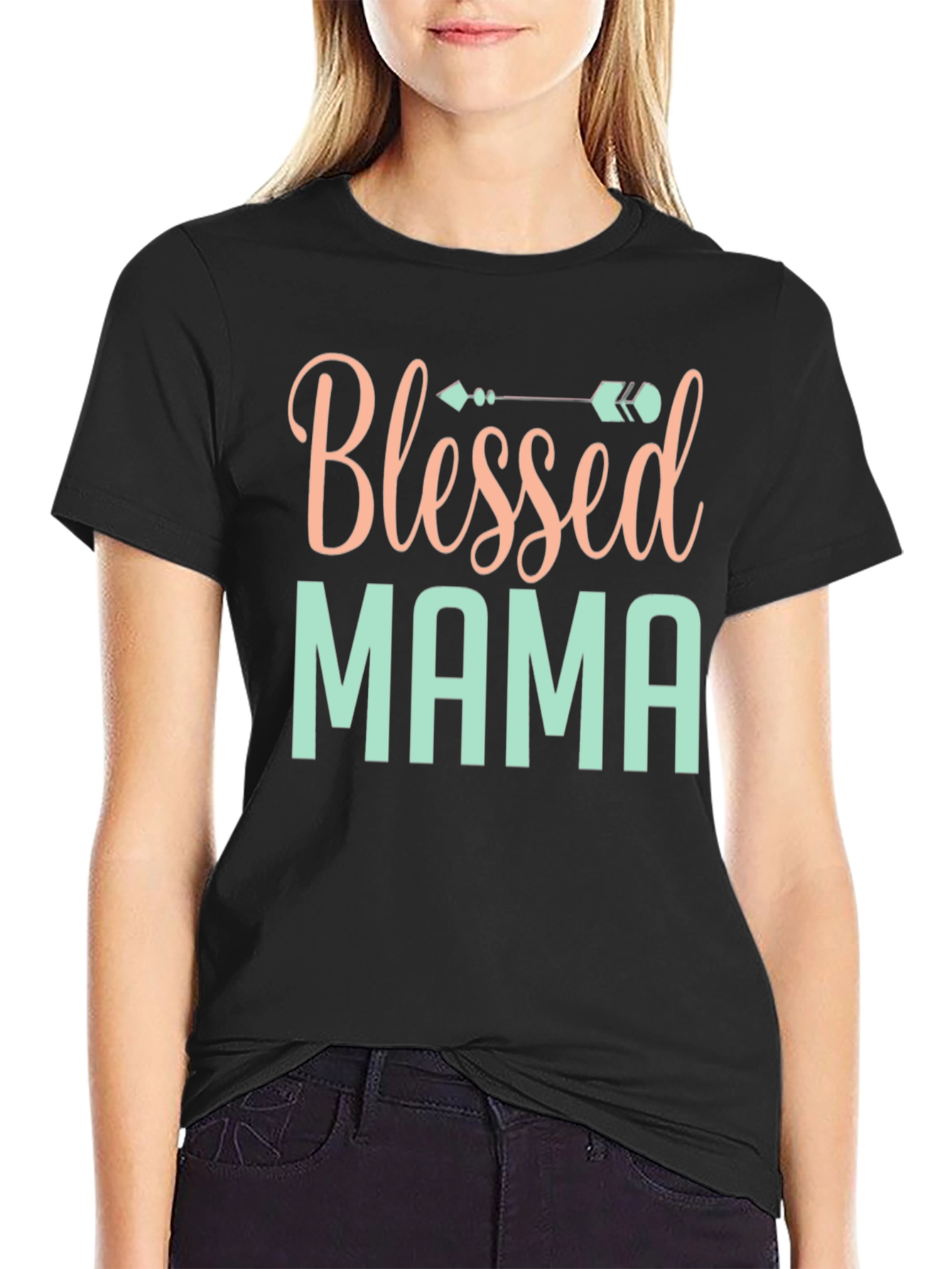 Blessed Mama Graphic T-Shirt - Stylish Comfort