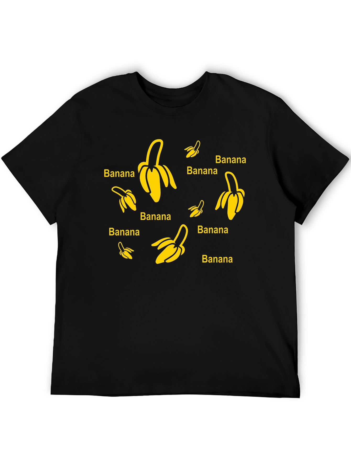 Banana Pattern Graphic T-Shirt - Trendy & Unique