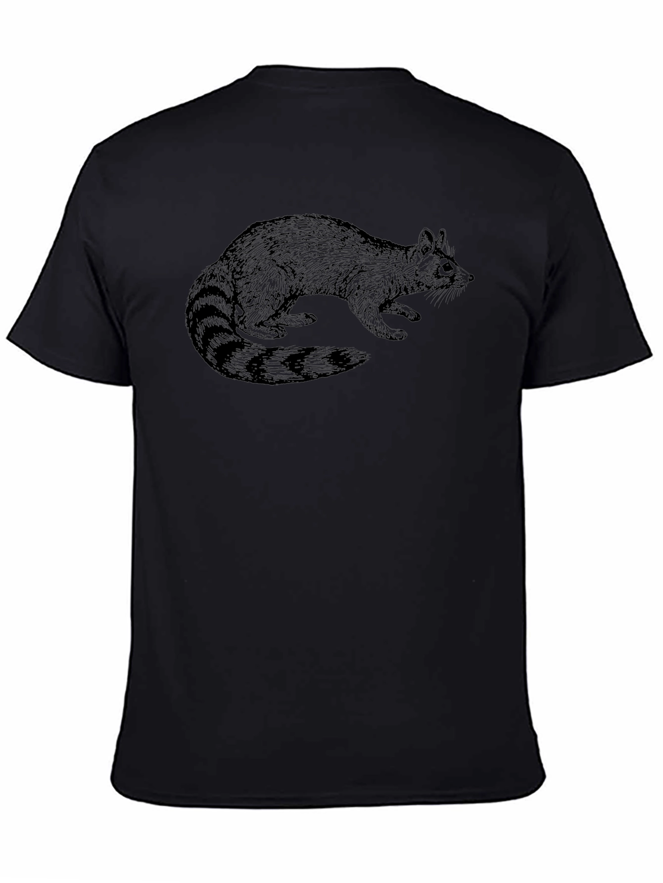 Raccoon Graphic Tee - Black Unisex T-Shirt