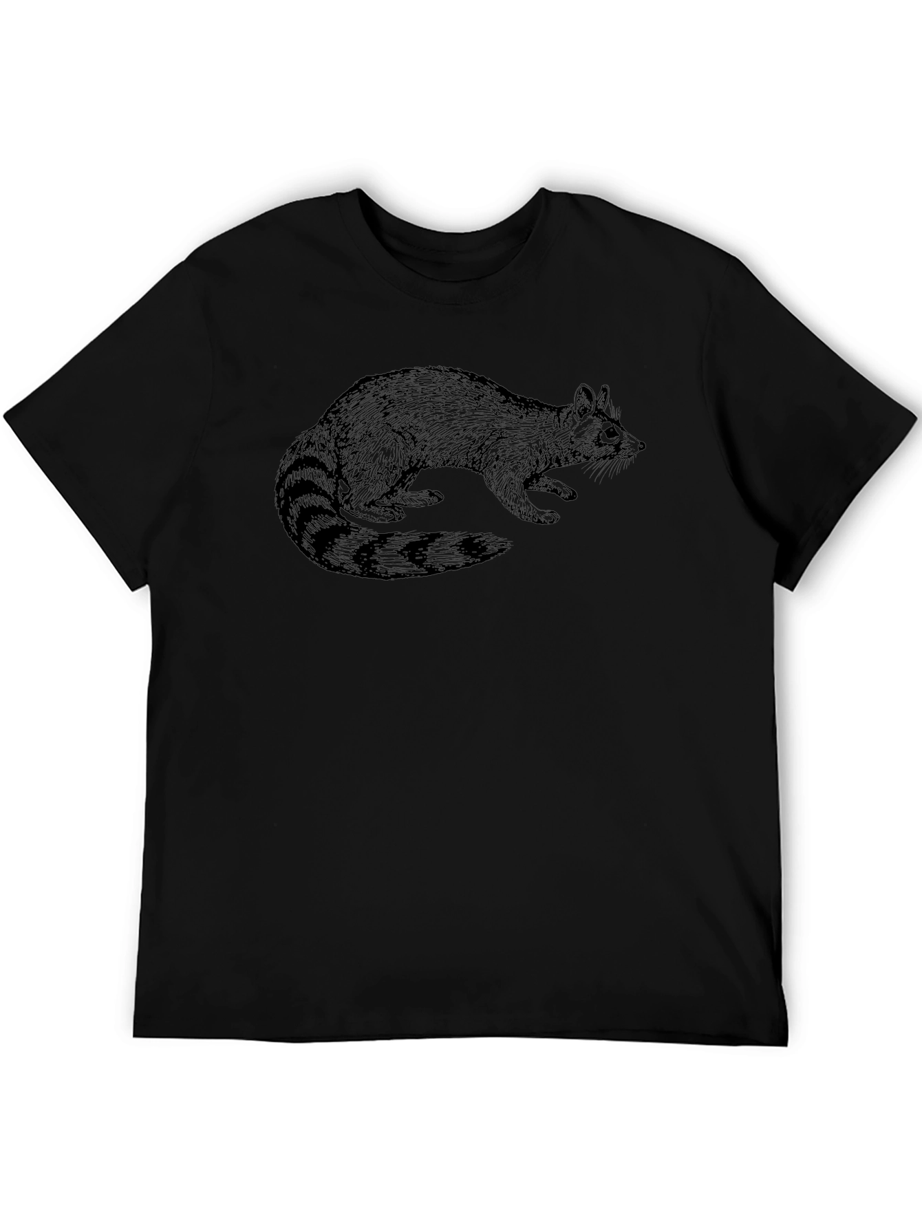 Raccoon Graphic Tee - Black Unisex T-Shirt