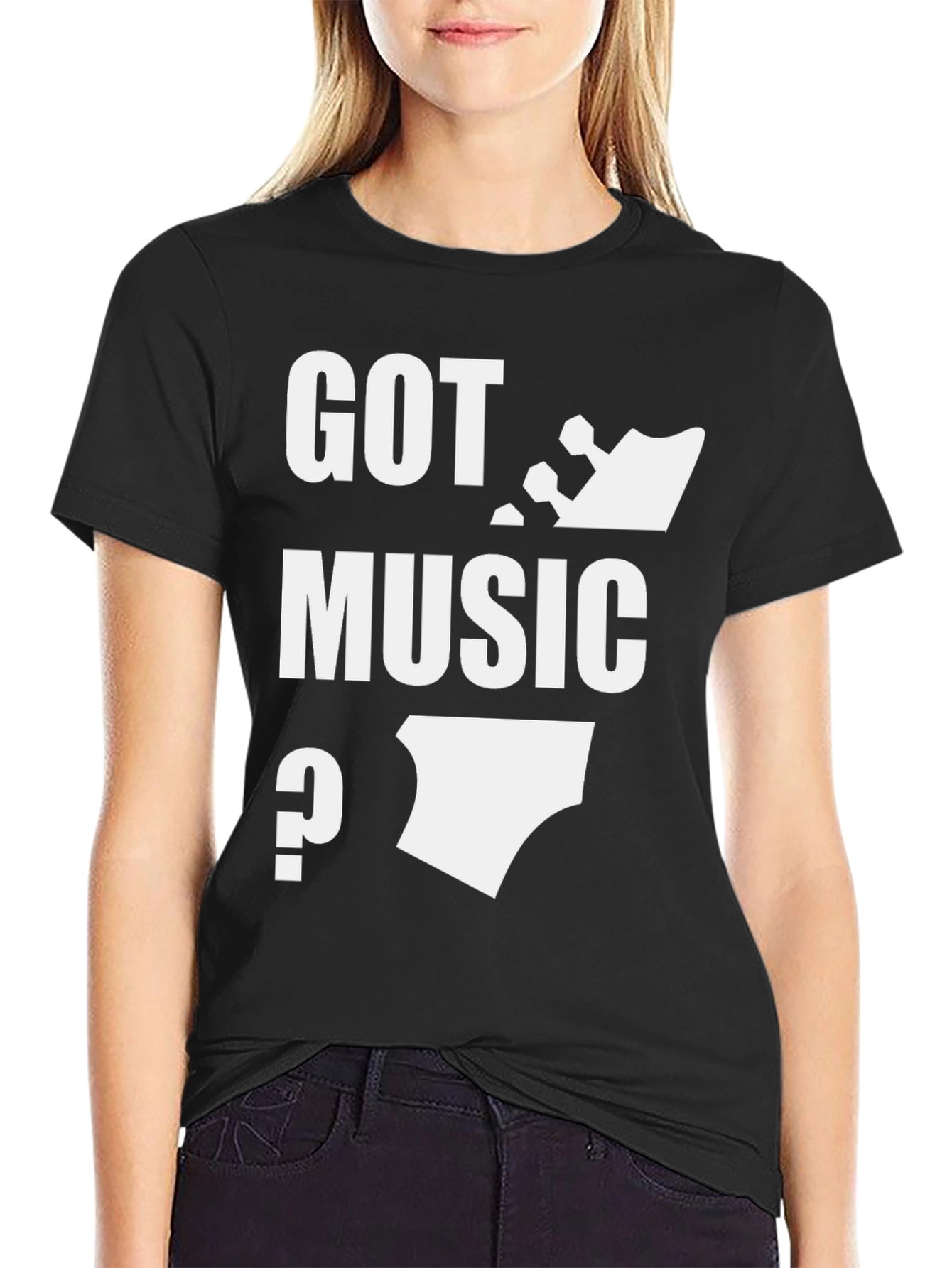 Got Music? Black T-Shirt Graphic Tee