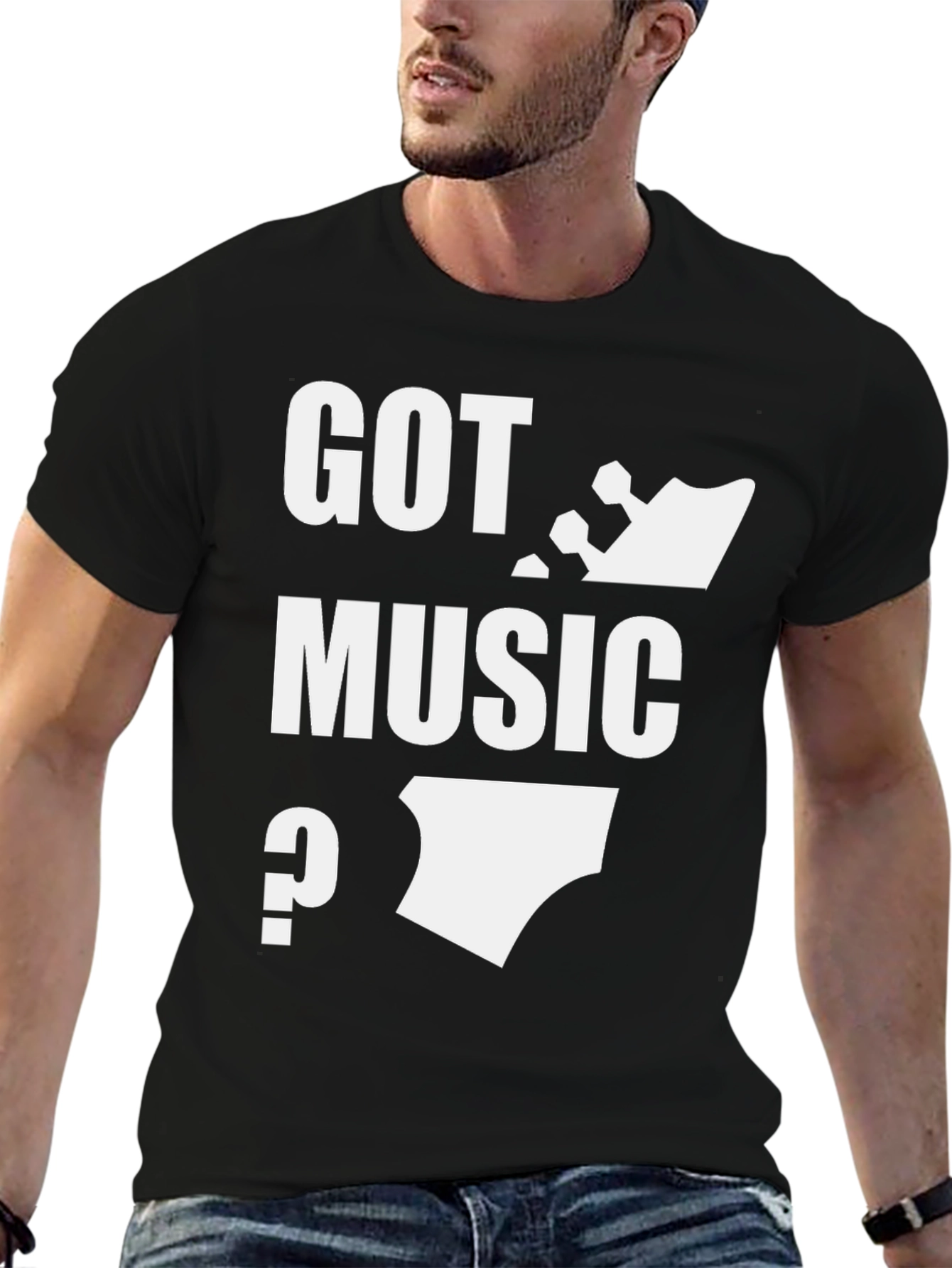 Got Music? Black T-Shirt Graphic Tee