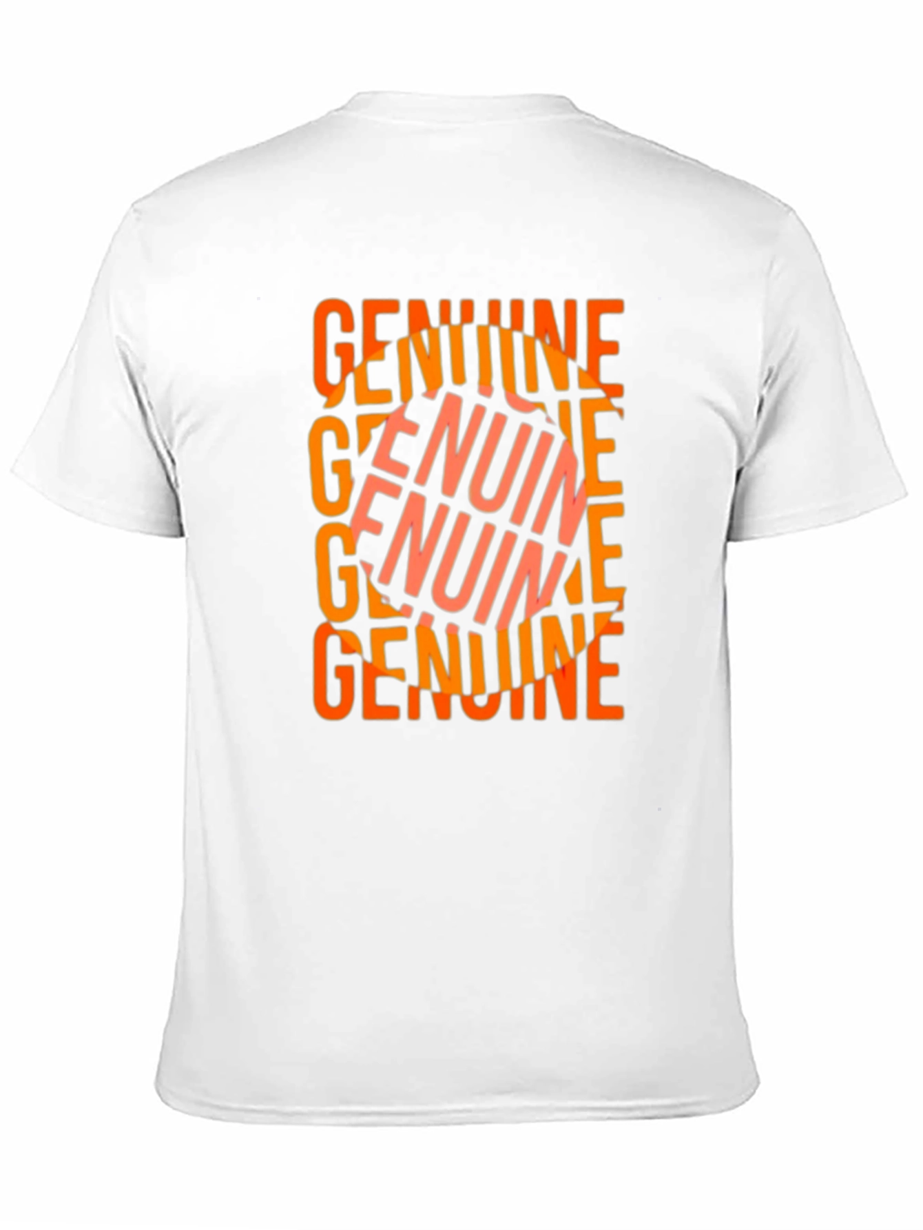 Genuine Word Art T-Shirt - Black