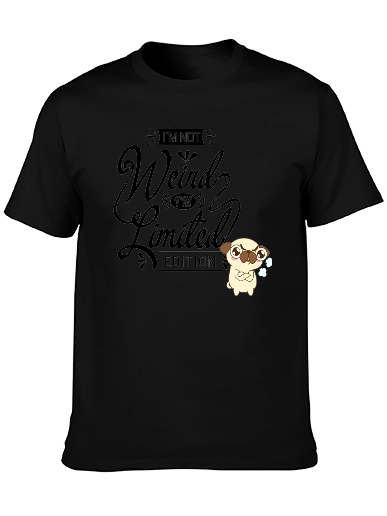 Funny Im Not Weird Limited Edition Black T-Shirt