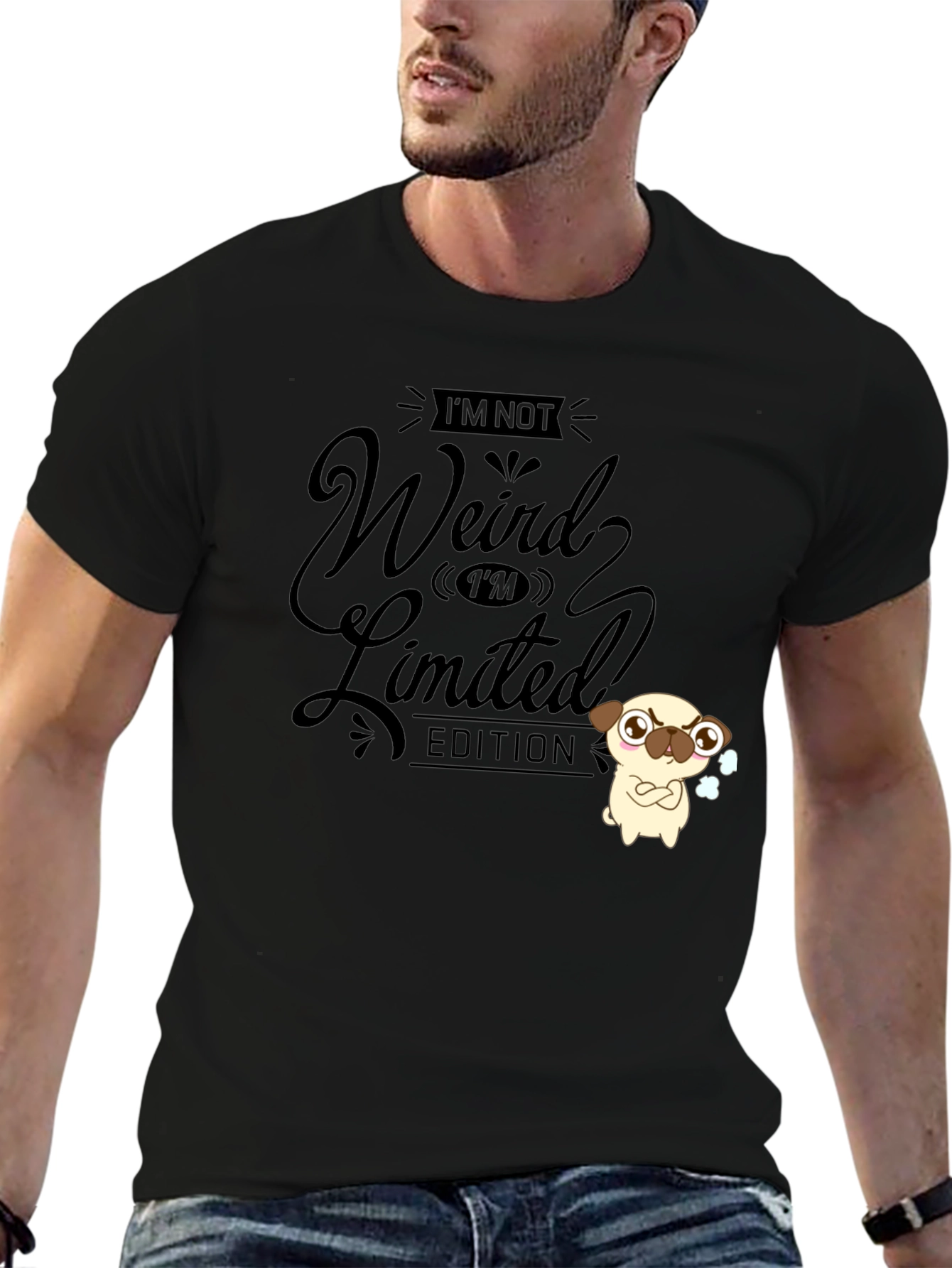 Funny Im Not Weird Limited Edition Black T-Shirt