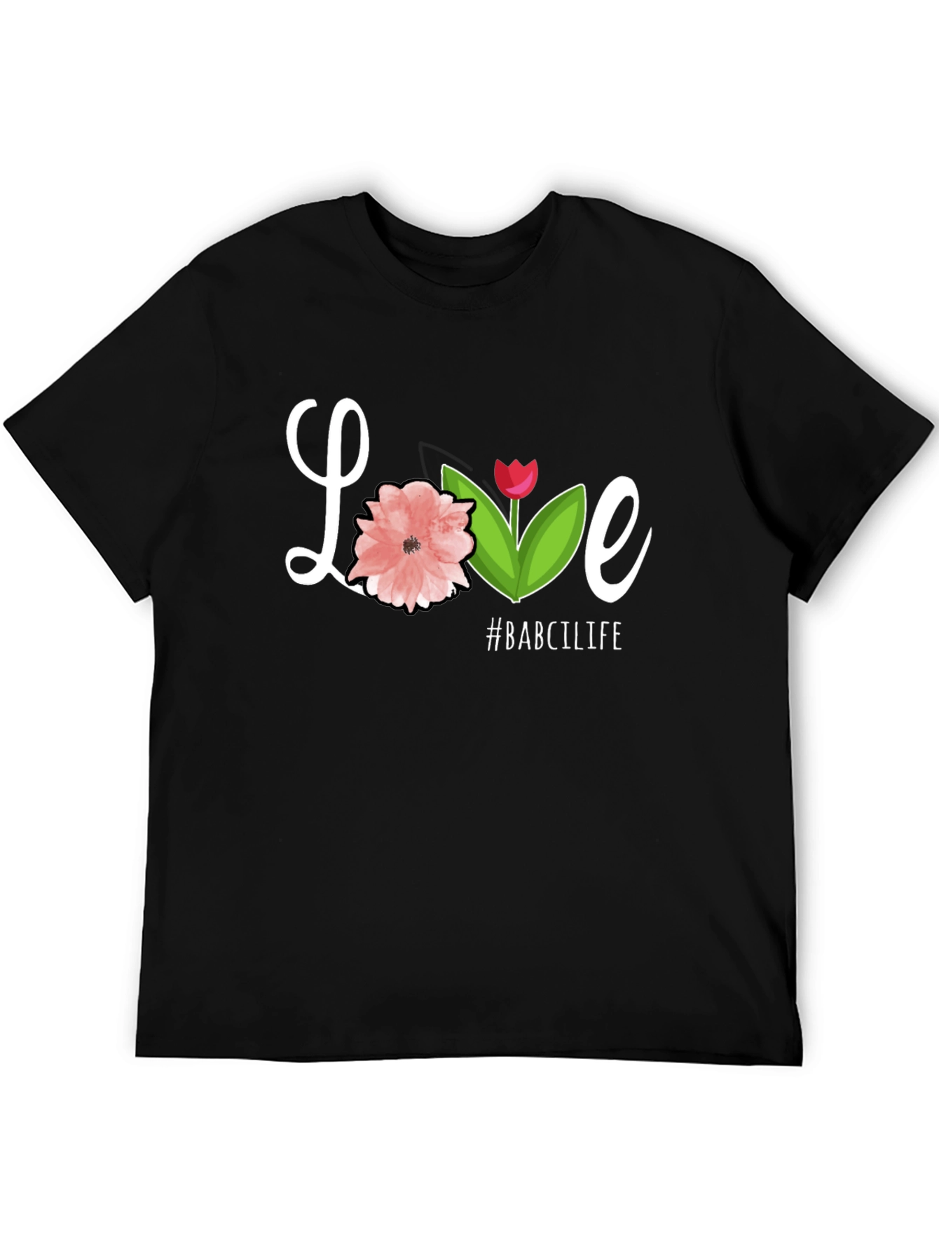 Love #BABCILIFE Black Graphic Tee