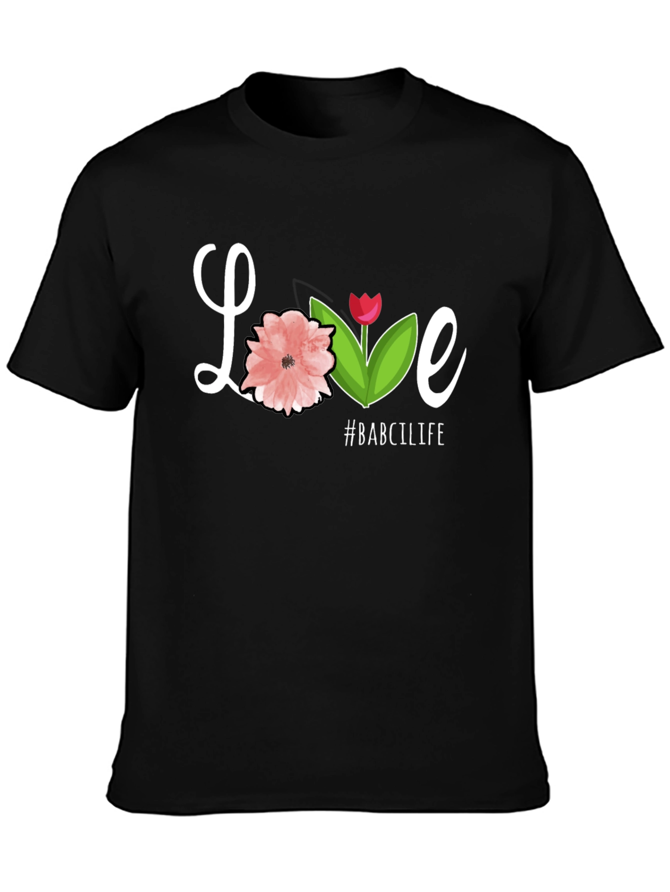 Love #BABCILIFE Black Graphic Tee