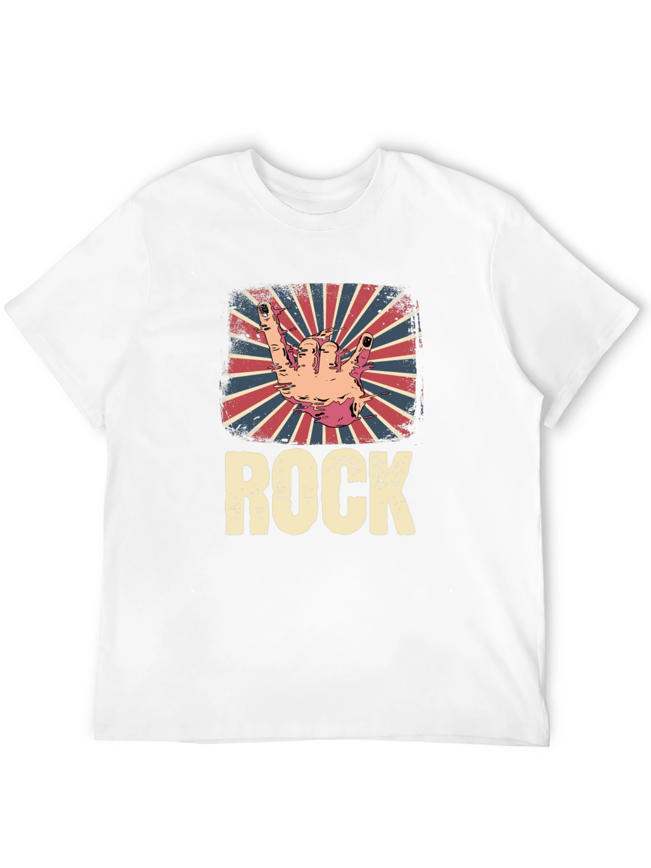 Retro Rock Hand Sign T-Shirt