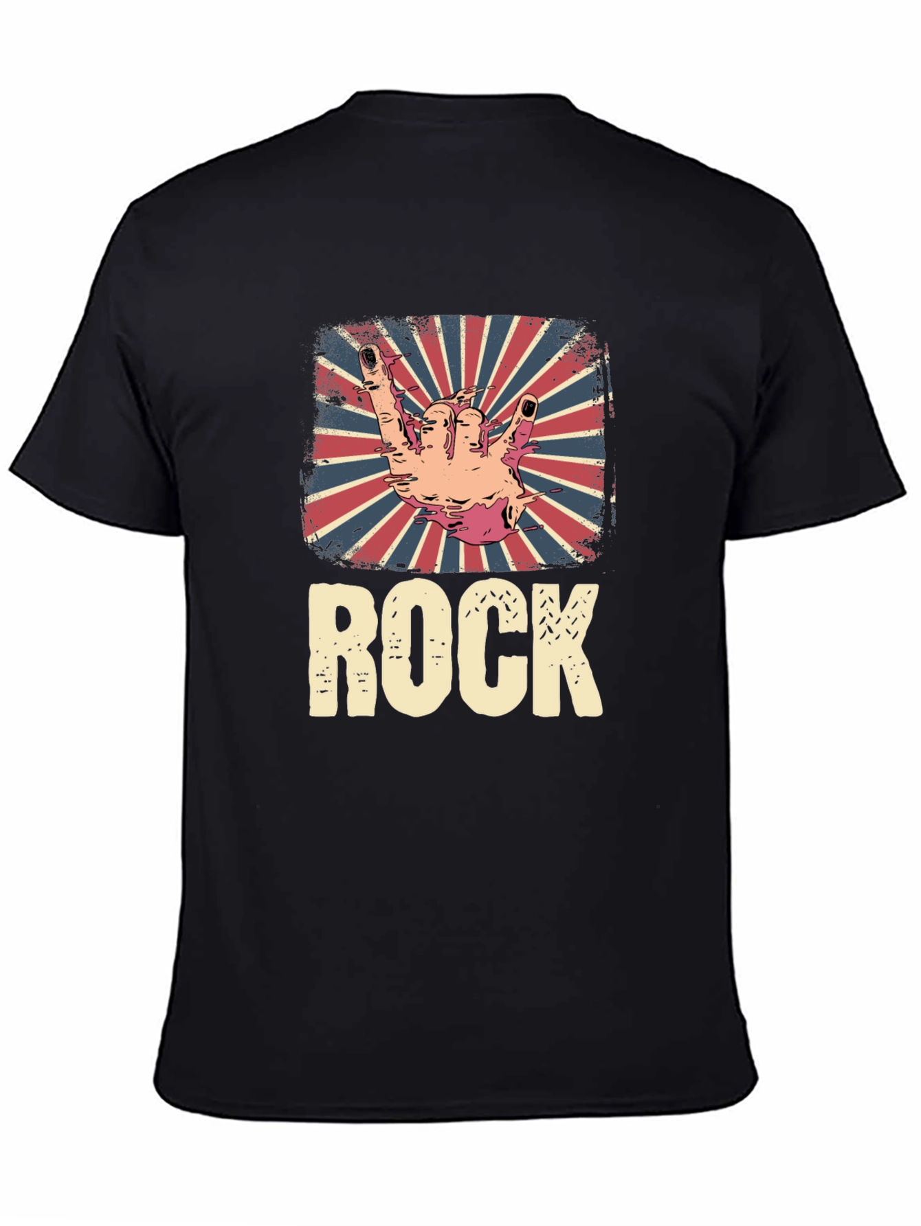 Retro Rock Hand Sign T-Shirt
